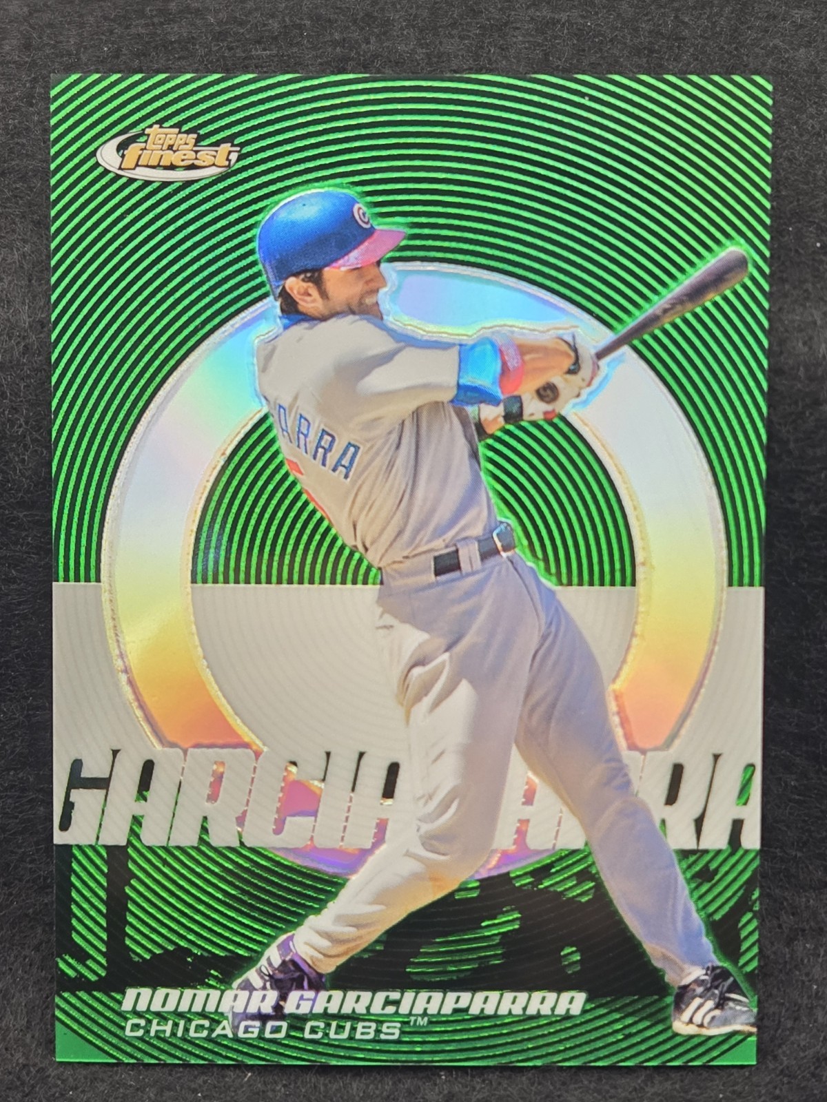 2005 Topps Finest Baseball Green Refractor 124/199 Nomar Garciaparra