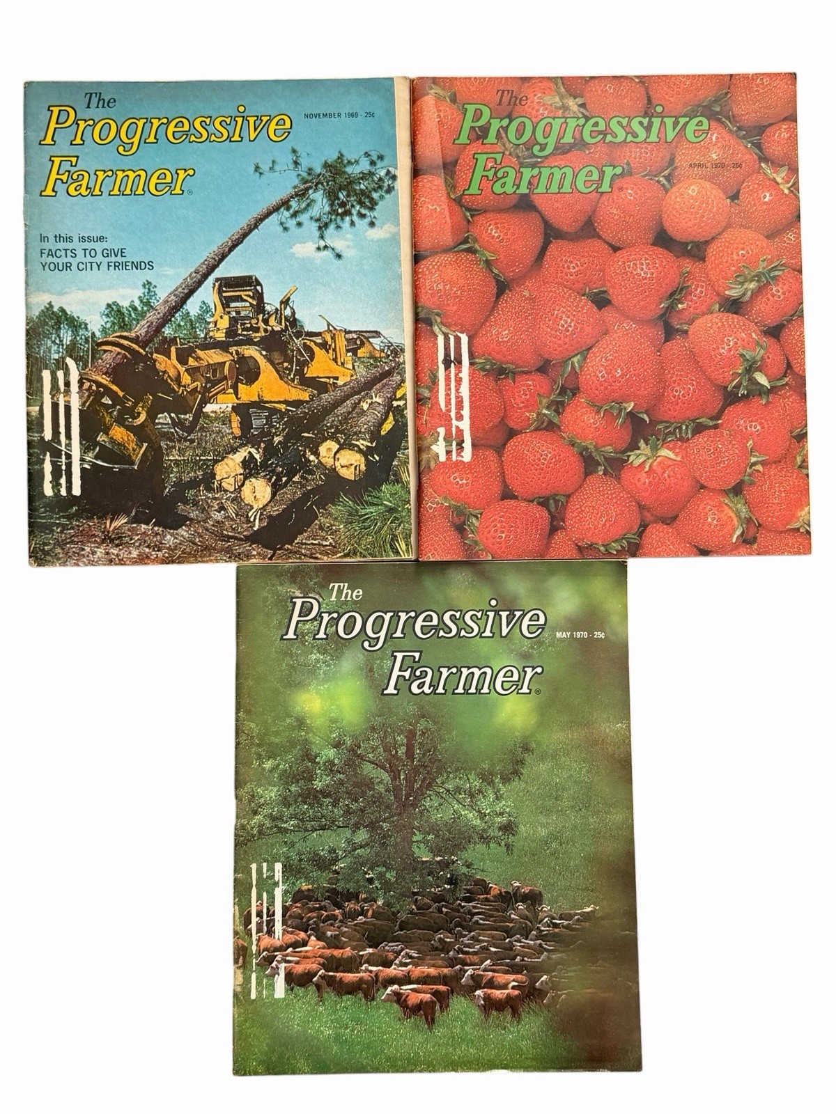 Vintage Farming Magazines Lot Of 3 Progressive Farmer 1969 and 1970