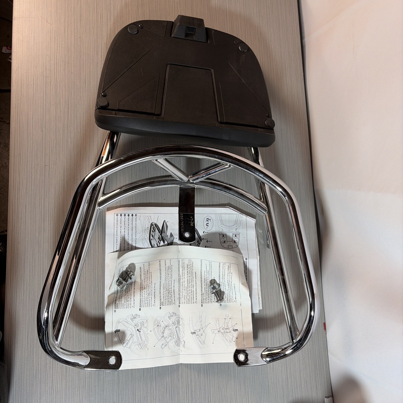 Moto Guzzi California 1400 Luggage Rack Chrome B063992 OEM (RARE ONLY 1)