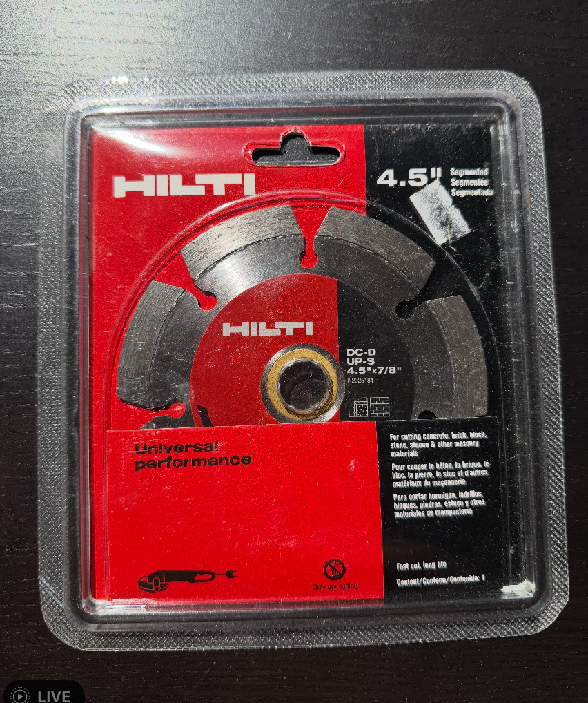 New HILTI DC-D UP-S 4.5 New HILTI DC-D UP-S 4.5