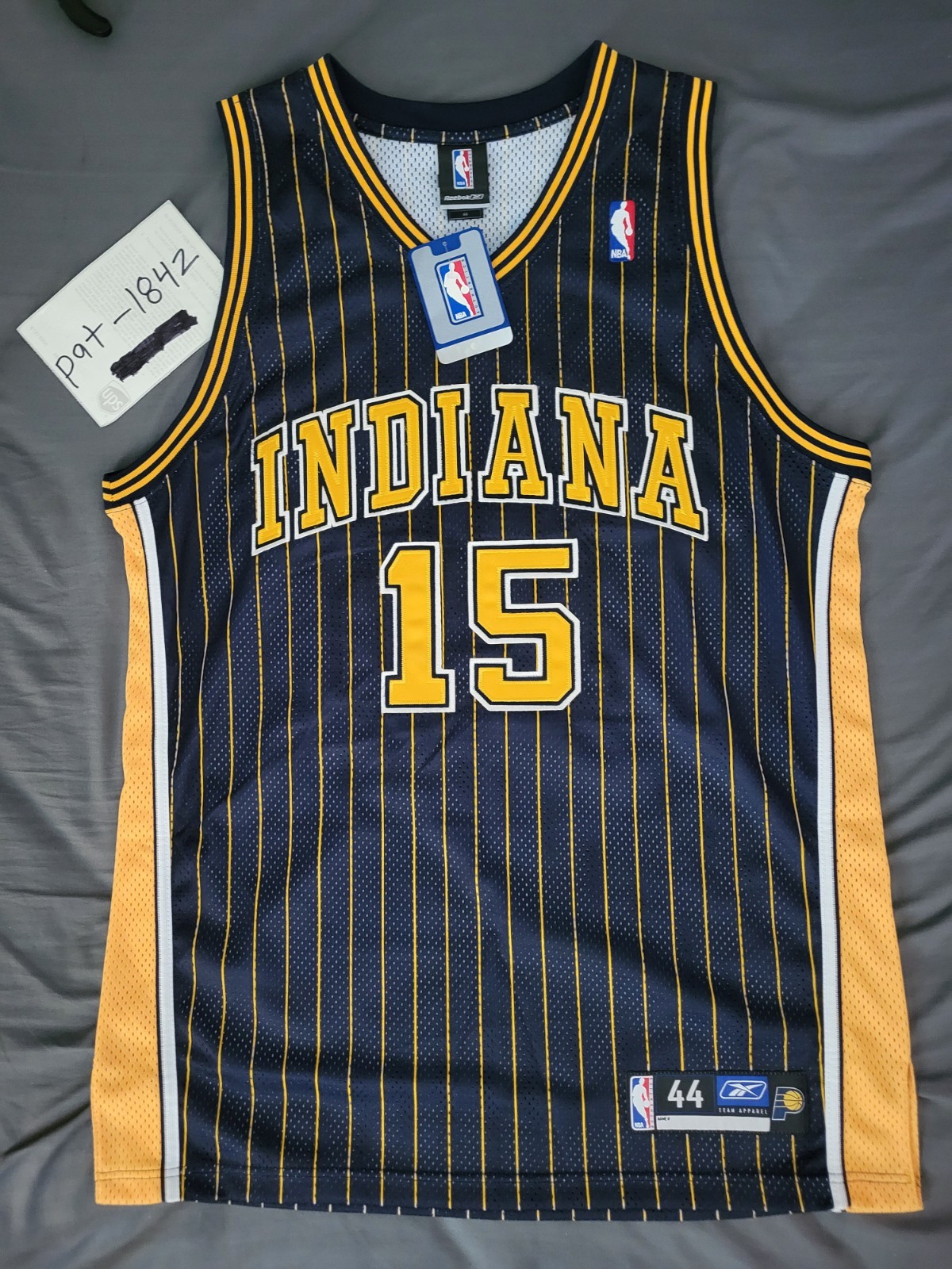 New Reebok Indiana Pacers Ron Artest Jersey 44 Large