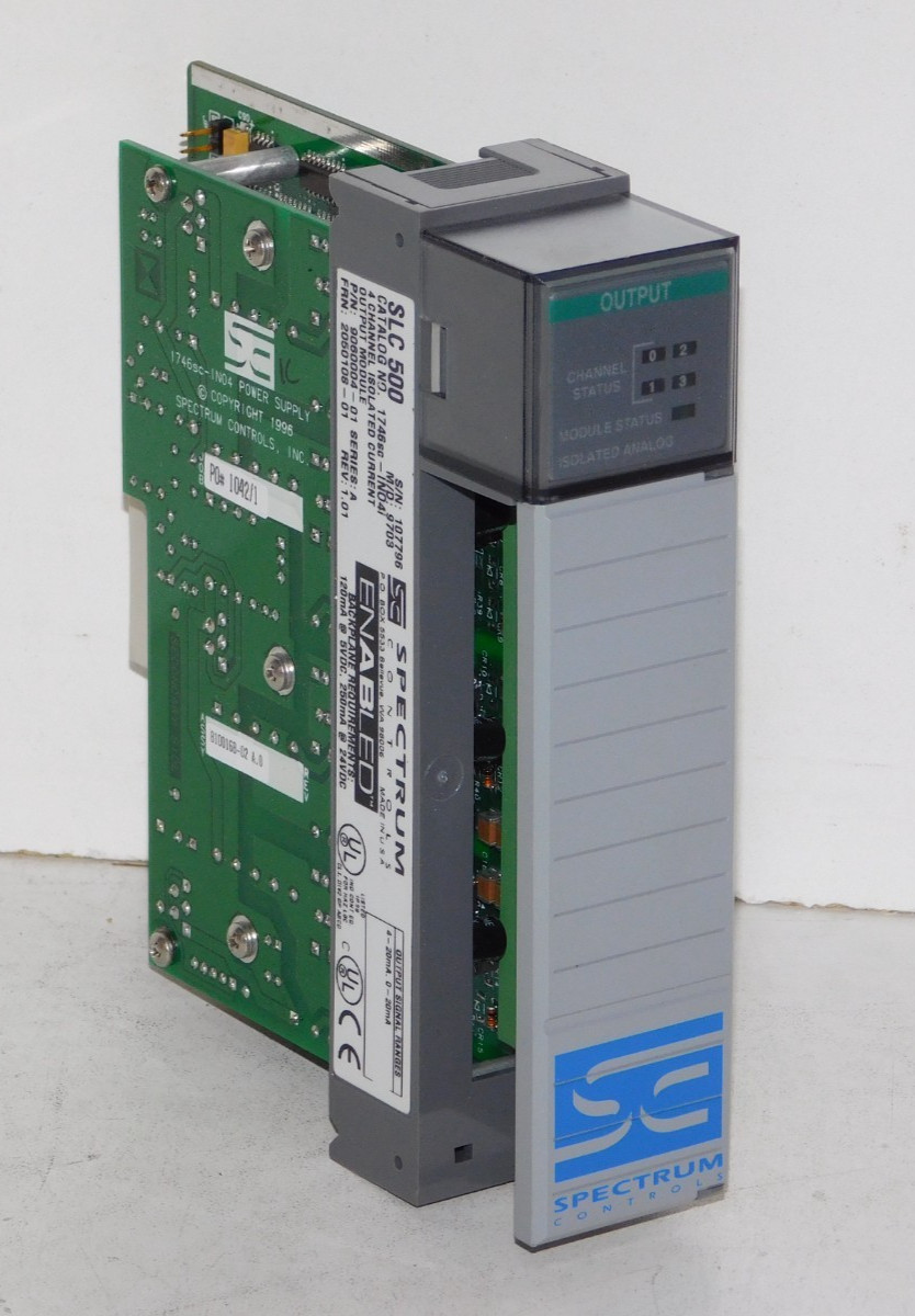 Spectrum Controls 1746sc-INO4i Ser A 4 Channel Isolated Current Output Module AB Spectrum Controls 1746sc-INO4i Ser A 4 Channel Isolated Current Output Module AB