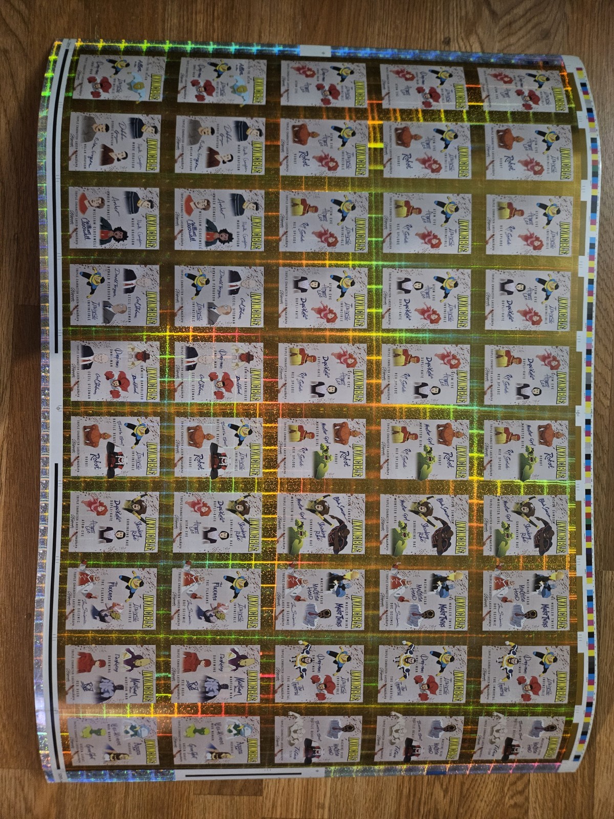 Keepsake Invincible Triple Signagraph 1/1 Gold Uncut Sheet Keepsake Invincible Triple Signagraph 1/1 Gold Uncut Sheet
