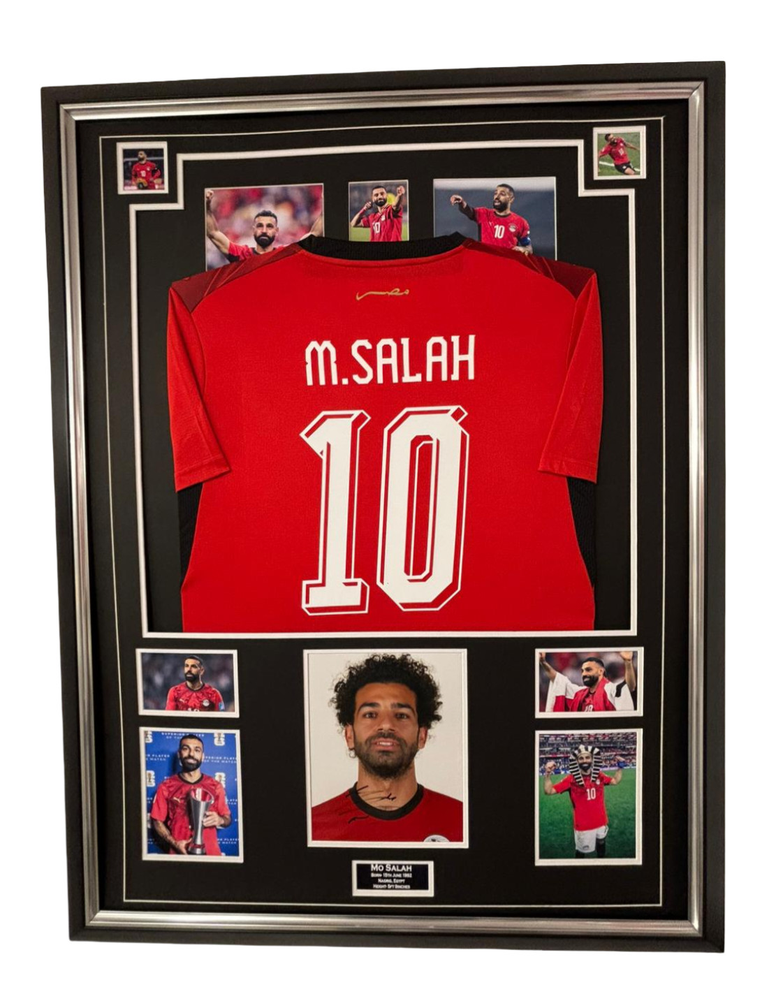 Liverpool and Egypt Legend Mohamed MO SALAH Signed Photo with Shirt. Certificate