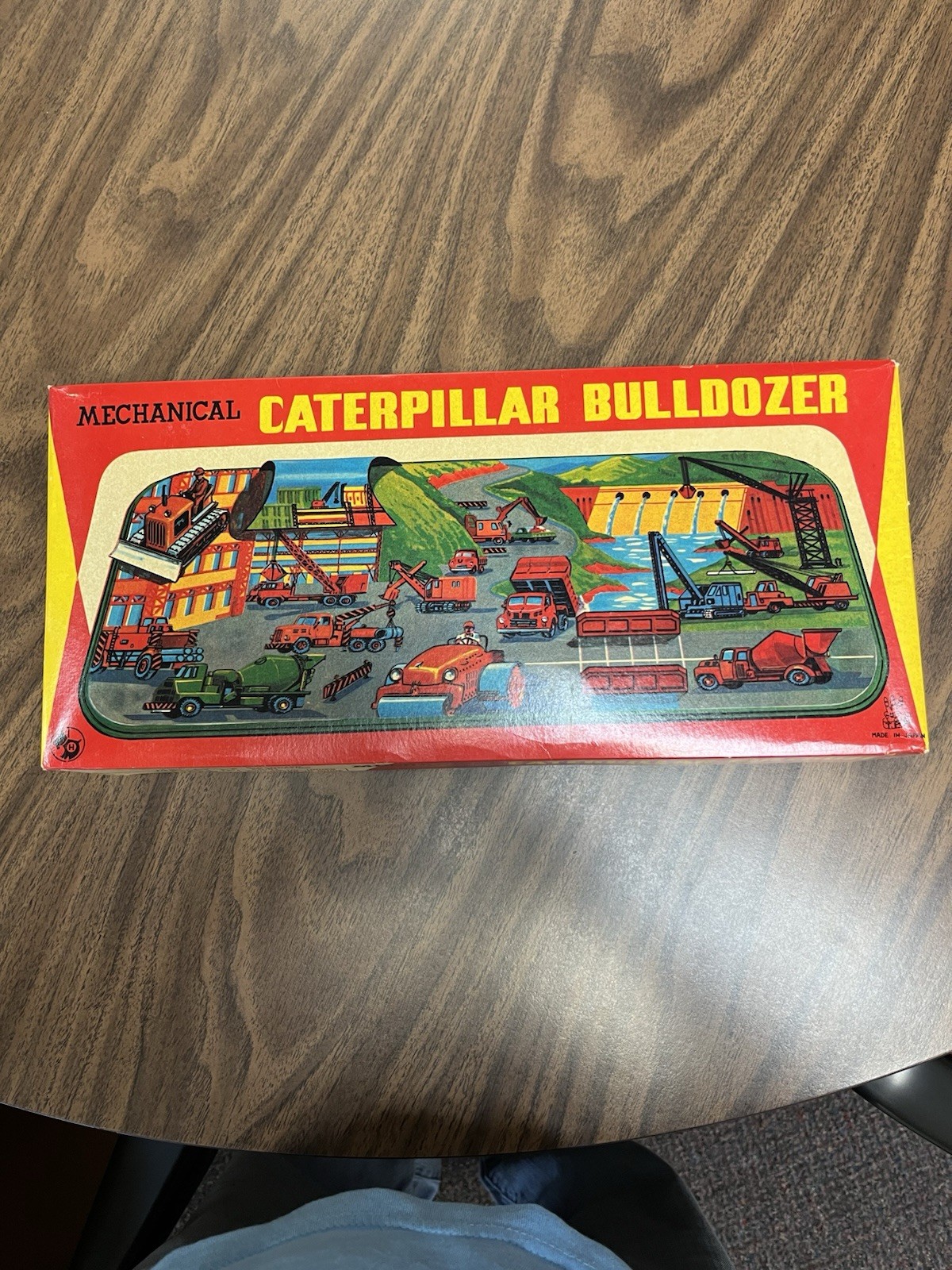 Vintage Technofix 292 Caterpillar Bulldozer Tin Set - Complete Box Flaps WORKS Vintage Technofix 292 Caterpillar Bulldozer Tin Set - Complete Box Flaps WORKS