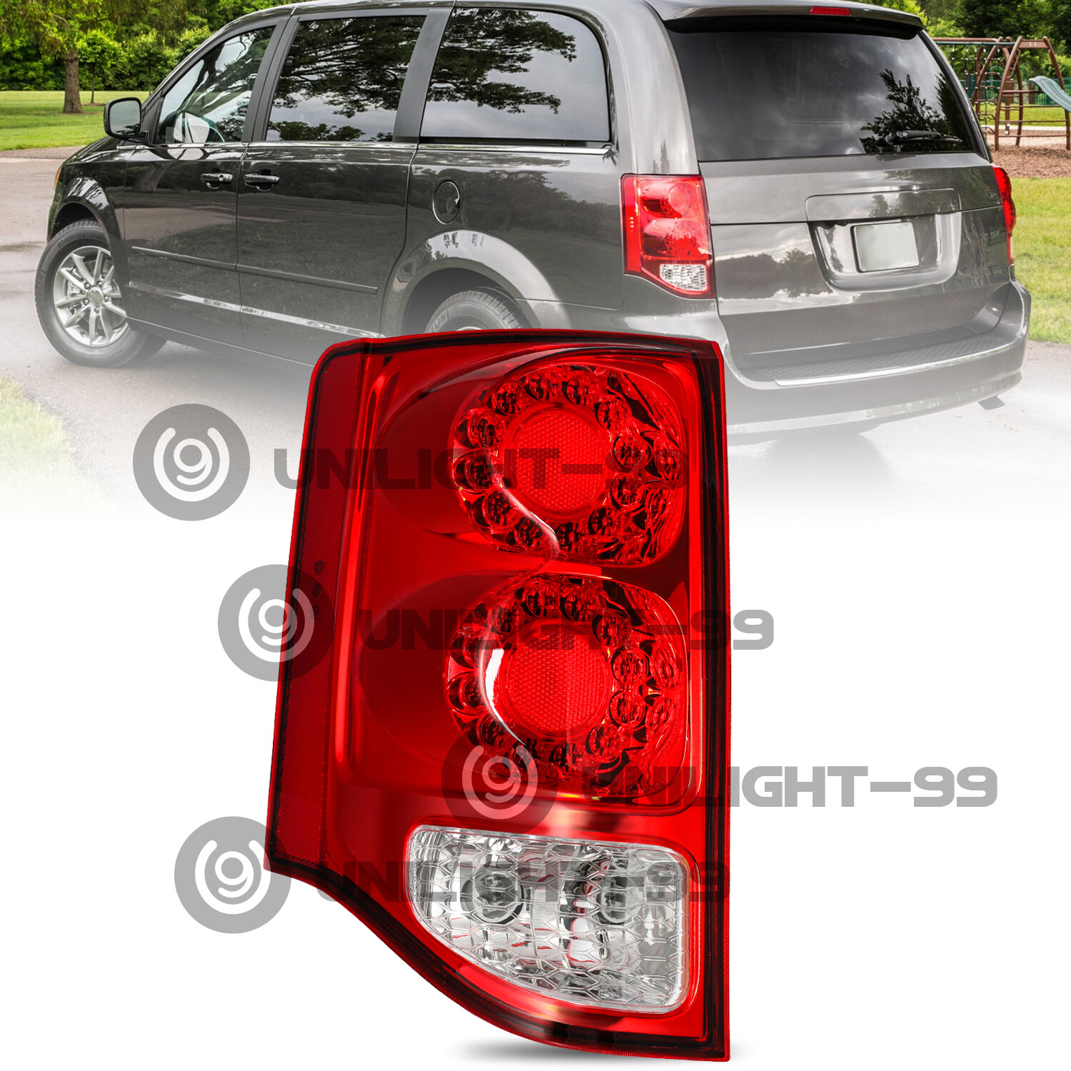 For 2011-2020 Dodge Grand Caravan LED Tail Light Brake Lamp Left Driver Side For 2011-2020 Dodge Grand Caravan LED Tail Light Brake Lamp Left Driver Side