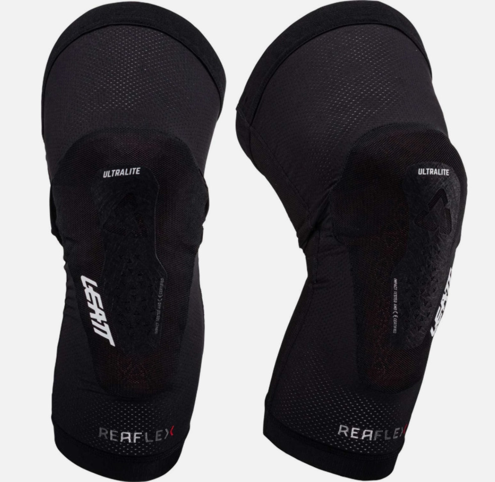 Leatt ReaFlex UltraLite MTB Knee Guards Black Size Large - 5024060962