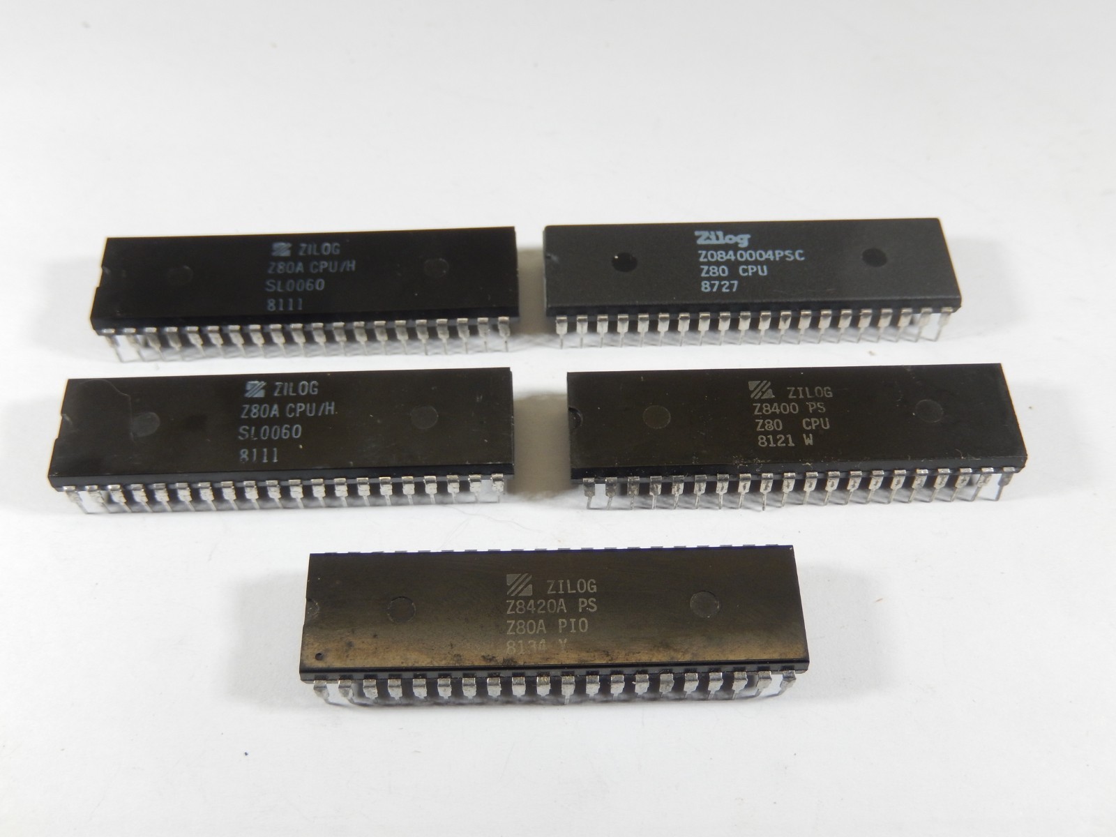 5pcs ZILOG Z80 MICROPROCESSOR DIP-40 PIN IC INTEGRATED CIRCUITS LOT
