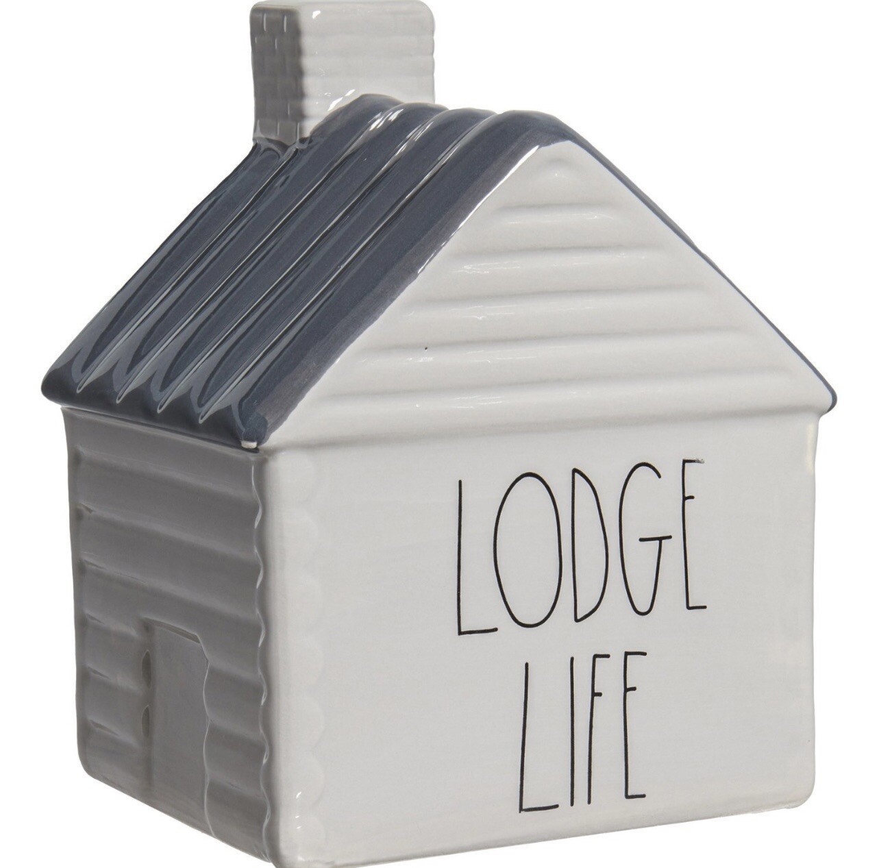 New RARE Rae Dunn LODGE LIFE Log Cabin Farmhouse Decor Gray Roof Mountains New RARE Rae Dunn LODGE LIFE Log Cabin Farmhouse Decor Gray Roof Mountains
