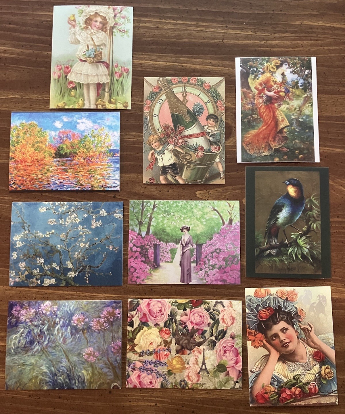 New Vintage Inspired And Floral Postcards
