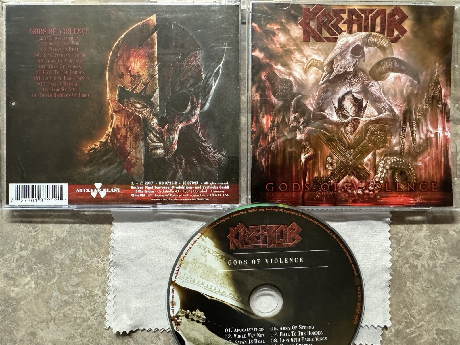 Kreator - Gods of Violence (CD, 2017) Kreator - Gods of Violence (CD, 2017)
