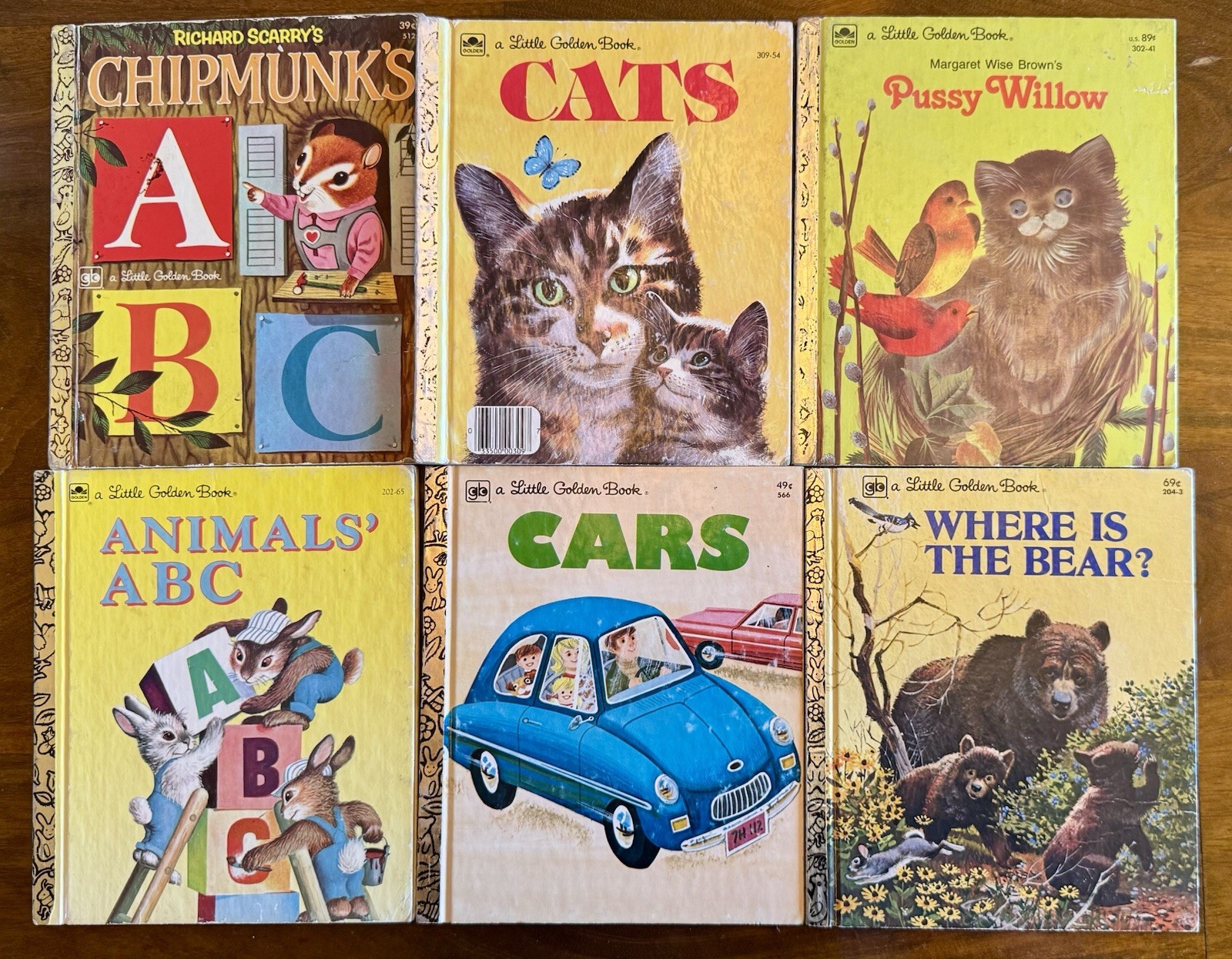 Lot of 6 Vintage Little Golden Books 1970/1980s Animals Cars Richard Scarry Lot of 6 Vintage Little Golden Books 1970/1980s Animals Cars Richard Scarry
