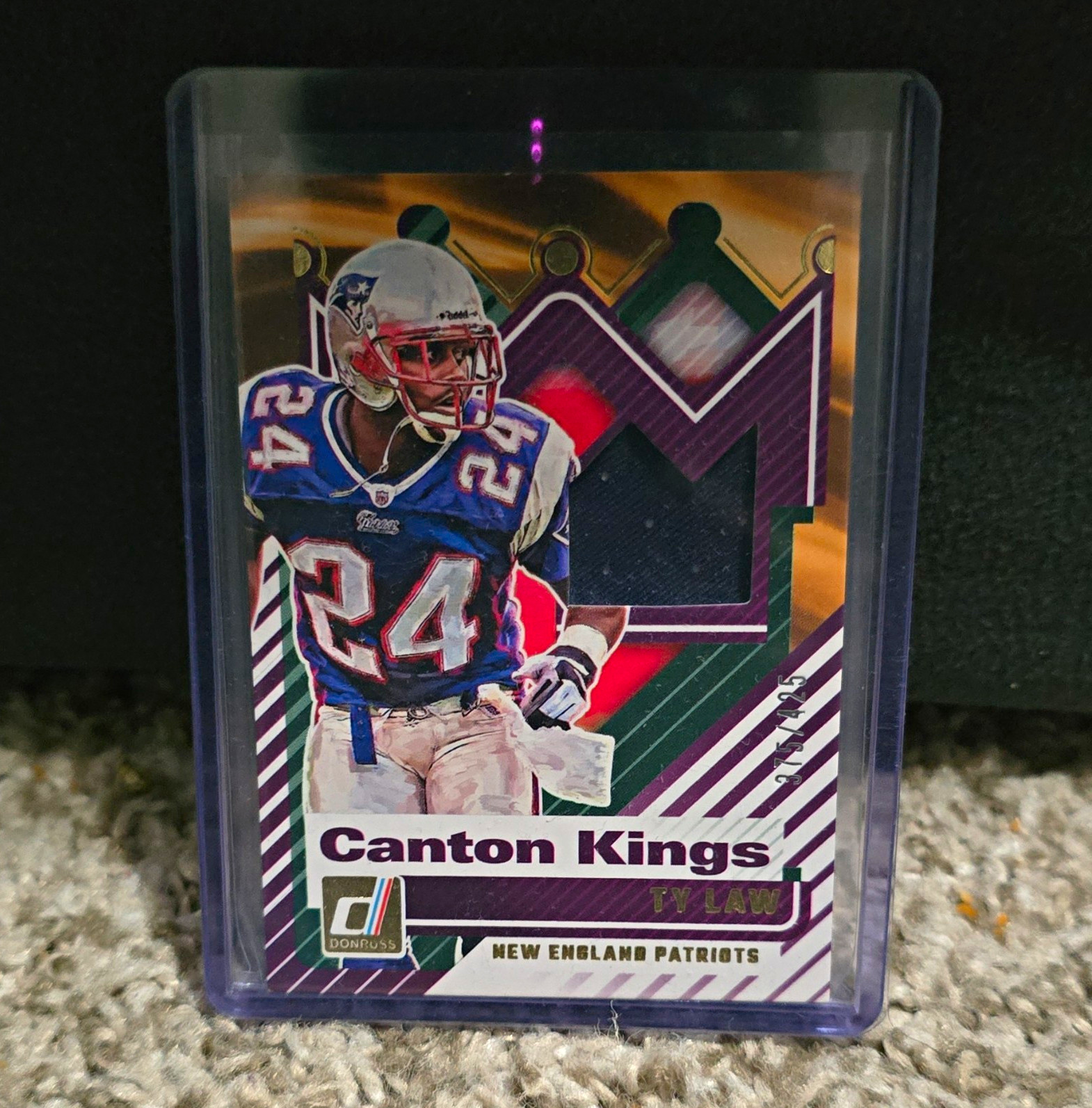 Panini 2025 Donruss Football Canton Kings Ty Law #CK-TLW Patriots /175 Panini 2025 Donruss Football Canton Kings Ty Law #CK-TLW Patriots /175