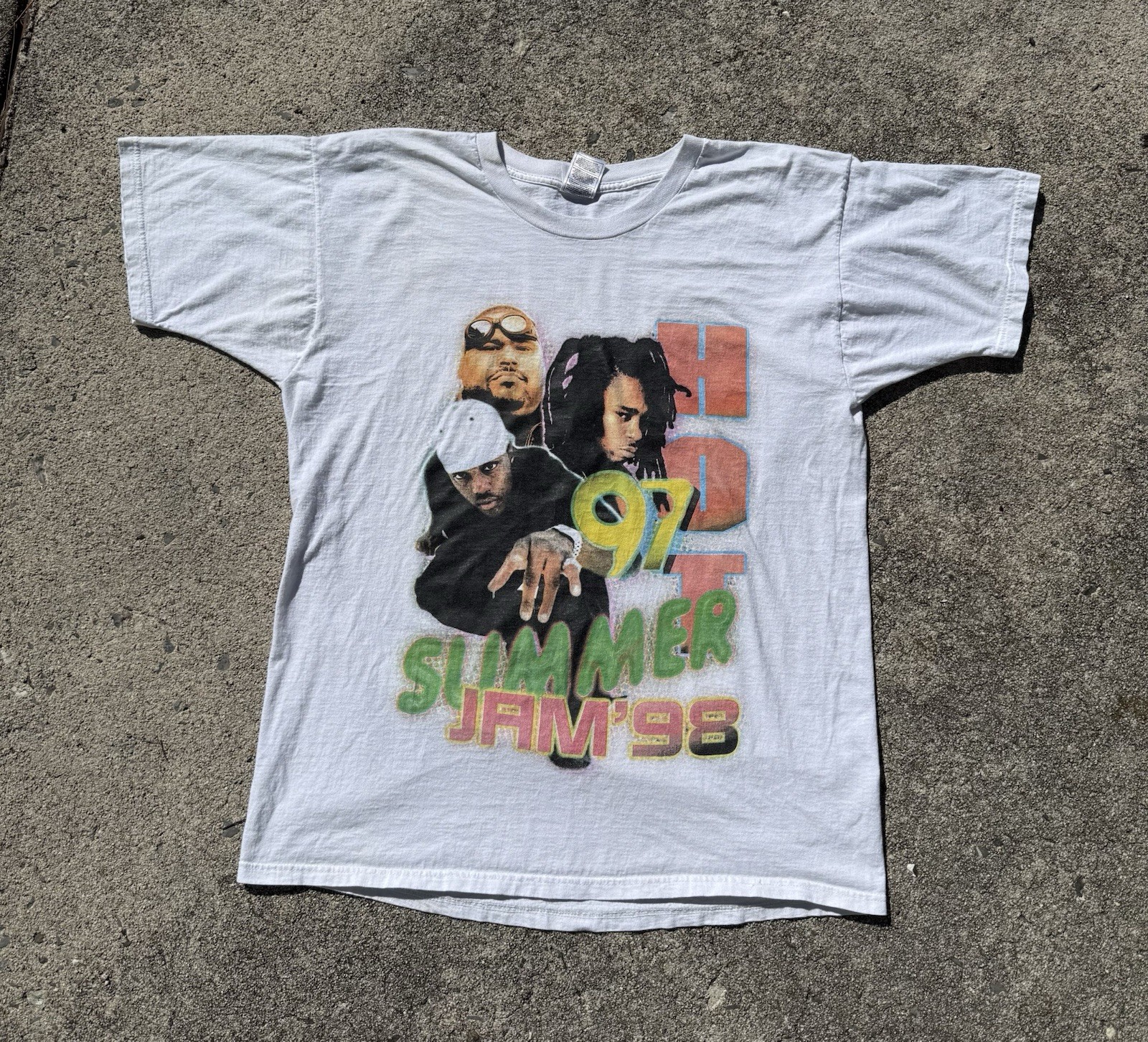 Vintage 1998 Hot 97 Summer Jam Rap Tee Shirt Mase Big Pun Busta Rhymes 90s Vintage 1998 Hot 97 Summer Jam Rap Tee Shirt Mase Big Pun Busta Rhymes 90s