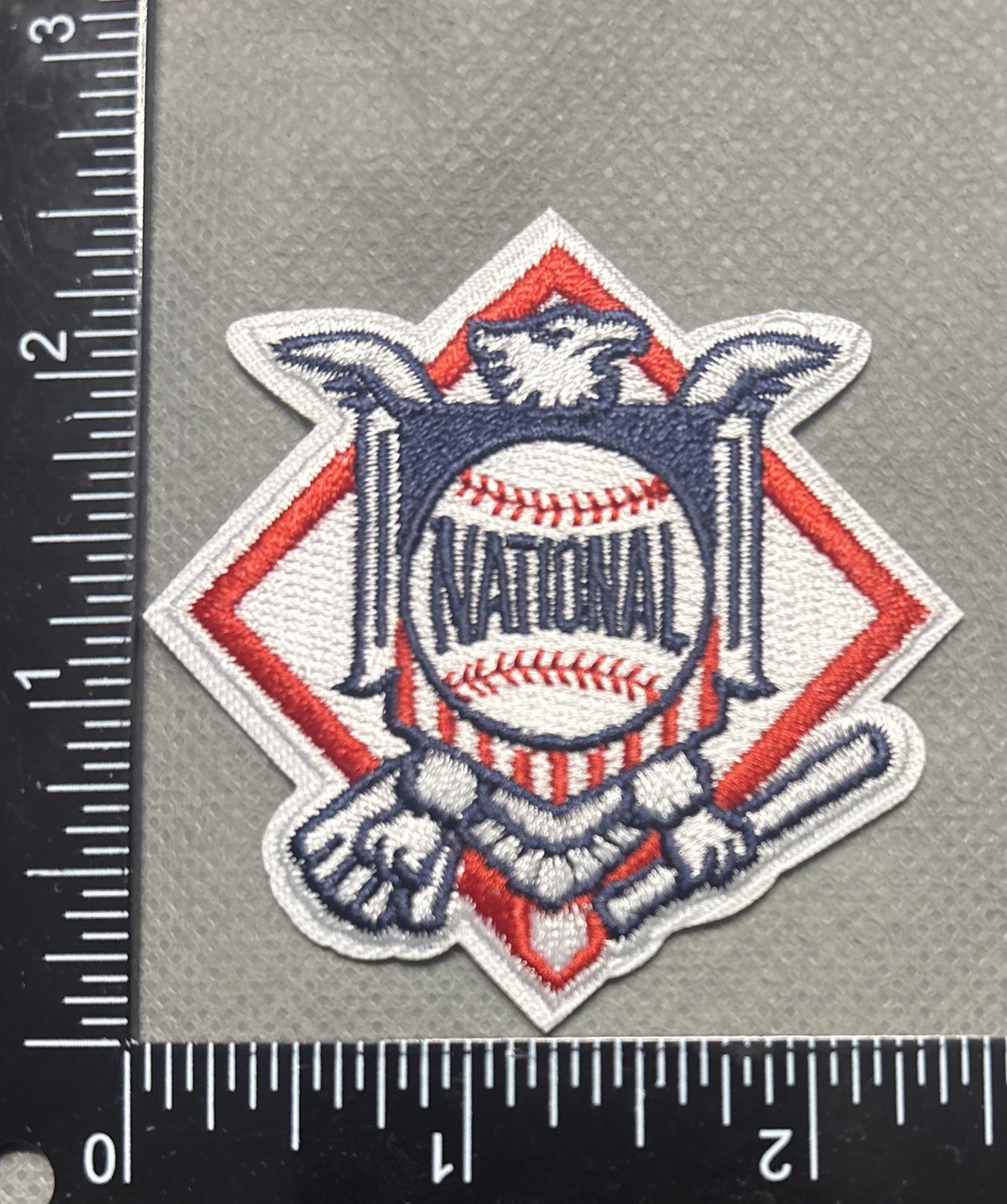 MLB NATIONAL LEAGUE LOGO IRON ON EMBROIDERED PATCH BASEBALL