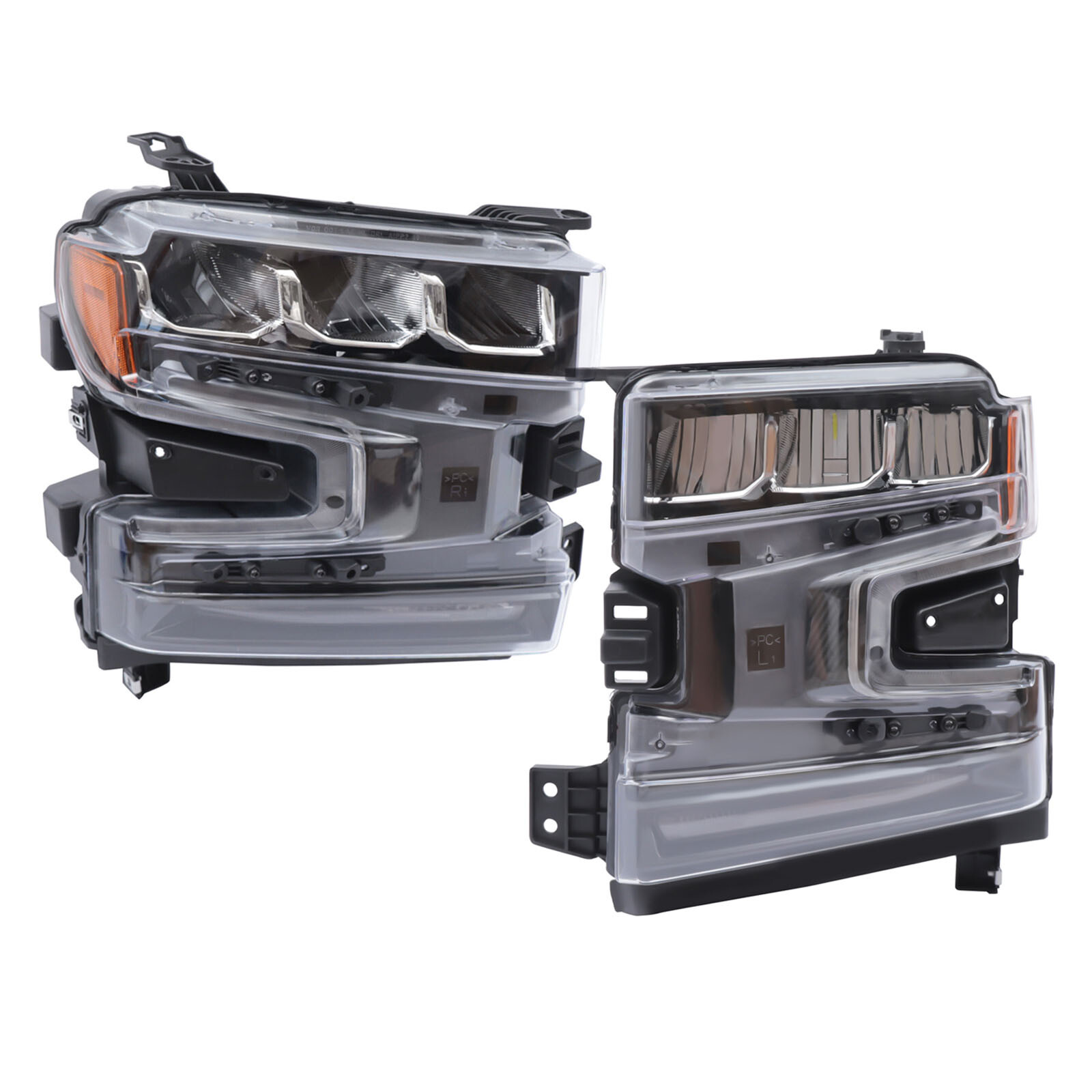 For 2019 2020 2021 Chevrolet Silverado 1500 LED Headlights Headlamps LH RH Pair For 2019 2020 2021 Chevrolet Silverado 1500 LED Headlights Headlamps LH RH Pair