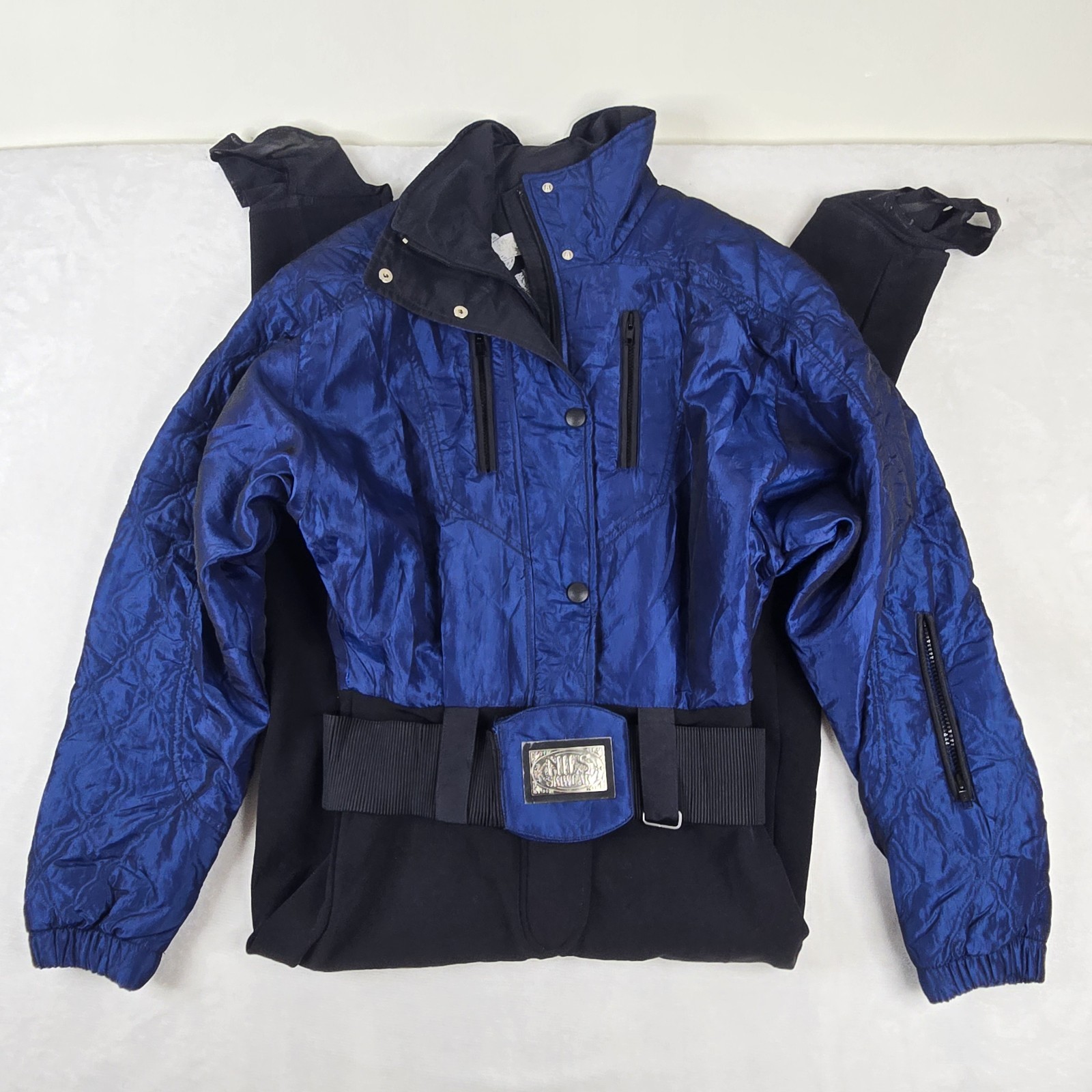 Nils Skiwear Womens Vintage One Piece Royal Blue Ski Suit Size 12 90\'s Nils Skiwear Womens Vintage One Piece Royal Blue Ski Suit Size 12 90\'s