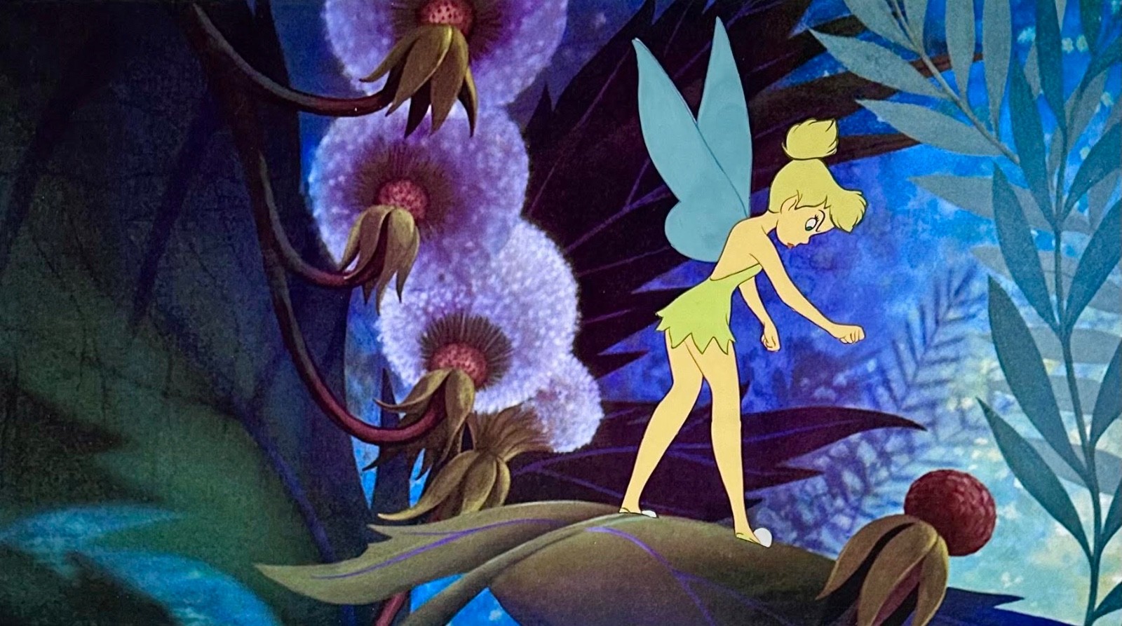 1953 RARE DISNEY PETER PAN TINKER BELL ORIGINAL PRODUCTION ANIMATION CEL DRAWING
