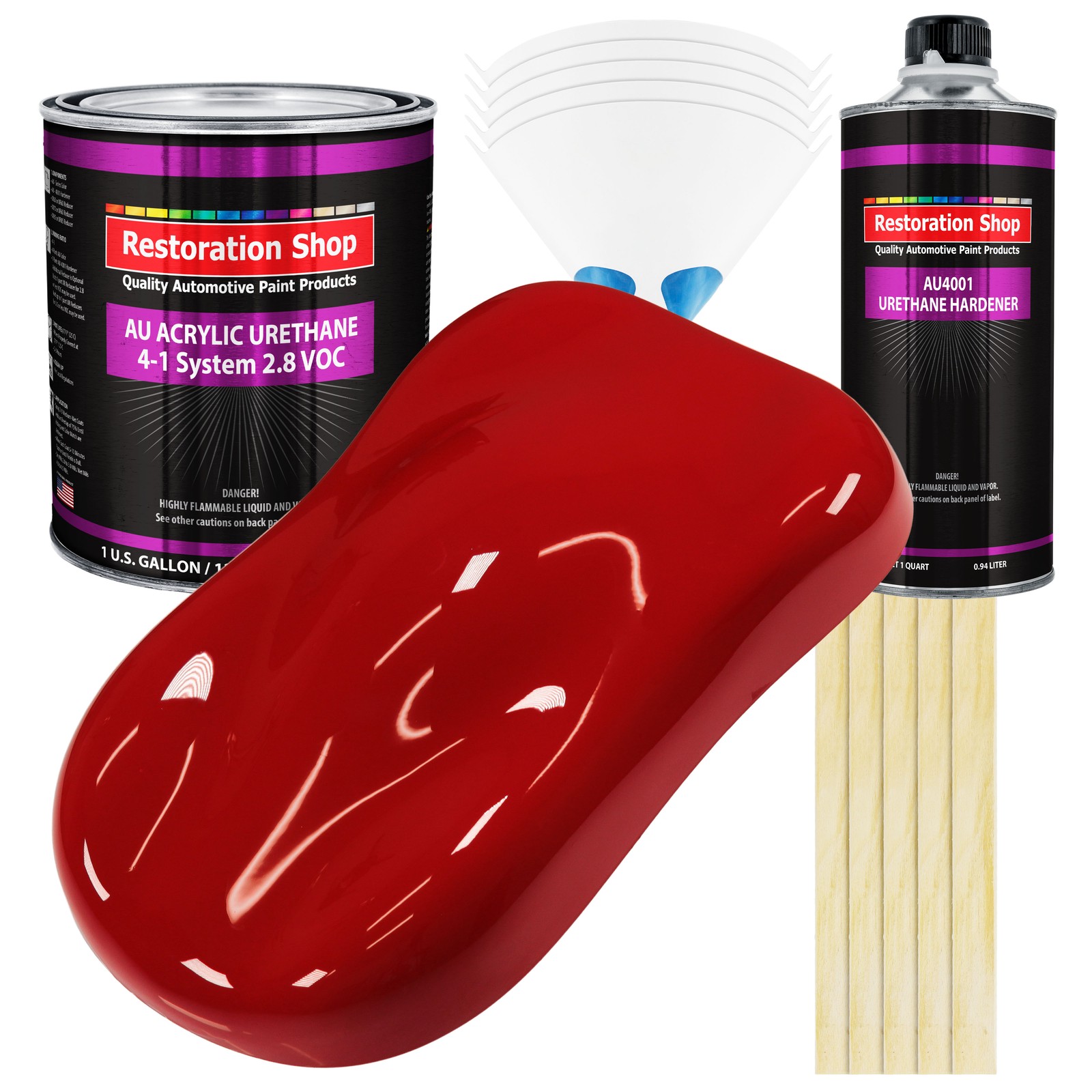 Restoration Shop Victory Red Acrylic Urethane Gallon Kit Auto Paint