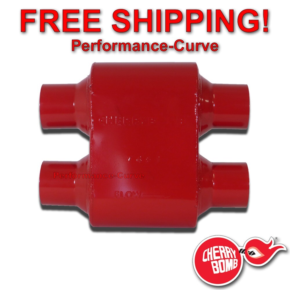 Cherry Bomb Single Chamber Race Muffler Dual 2.5