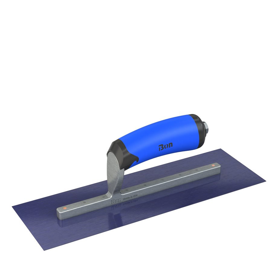 Bon Steel City 67-176 Blue Steel Trowel 12x4 In Comfort Wave Handle Bon Steel City 67-176 Blue Steel Trowel 12x4 In Comfort Wave Handle