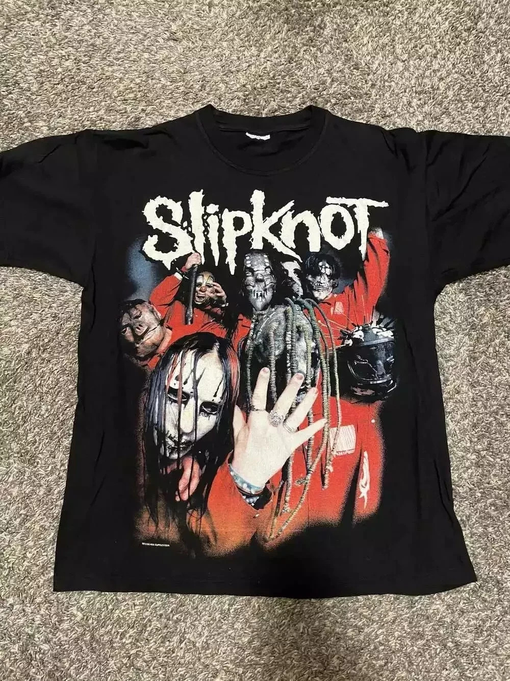Slipknot 2004 Band Black Short Sleeve Cotton T-shirt Reprint S-5XL KH14231