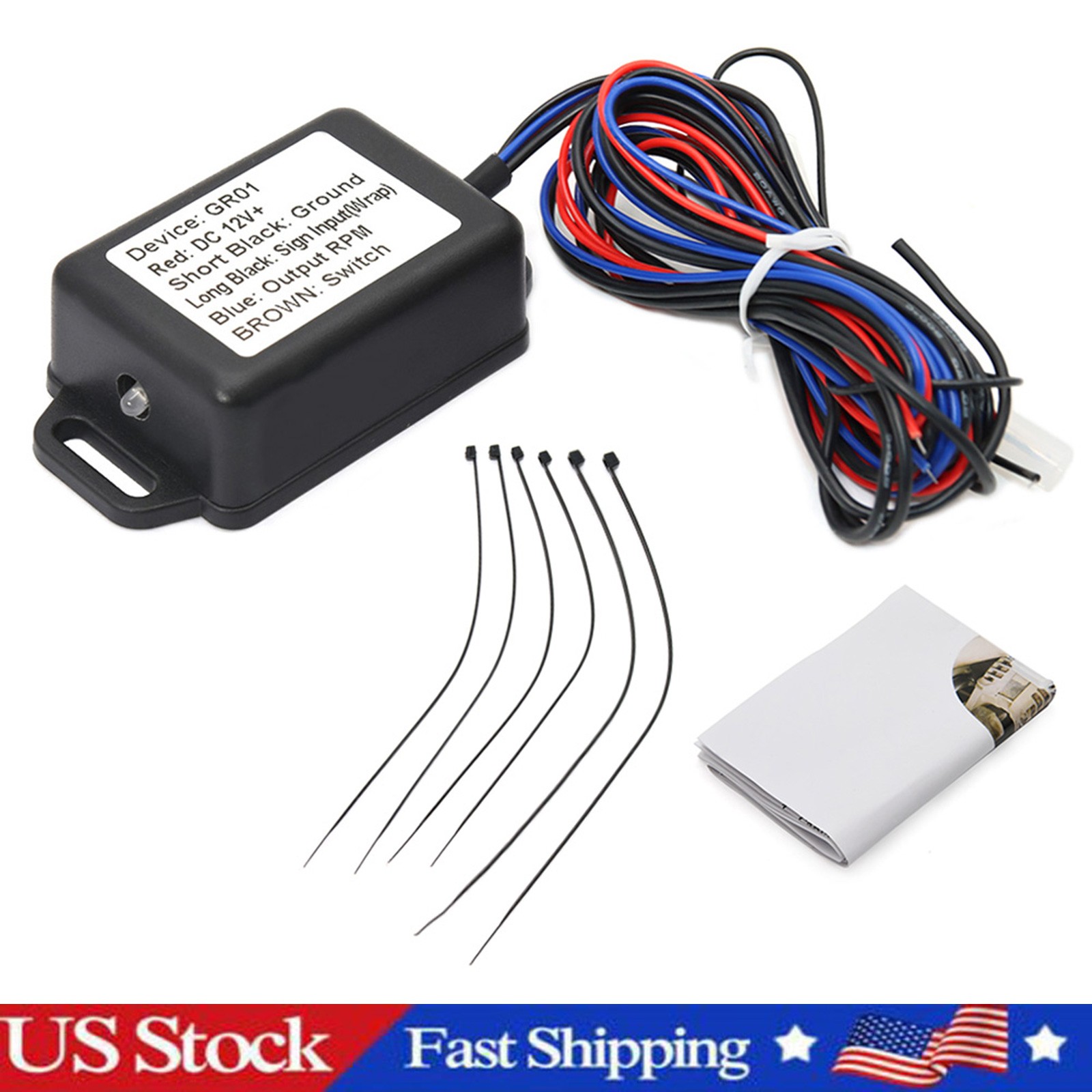 Gasoline Engine Tacho Adapter RPM Signal Sensor For Car Vehicle Truck Boat US Gasoline Engine Tacho Adapter RPM Signal Sensor For Car Vehicle Truck Boat US