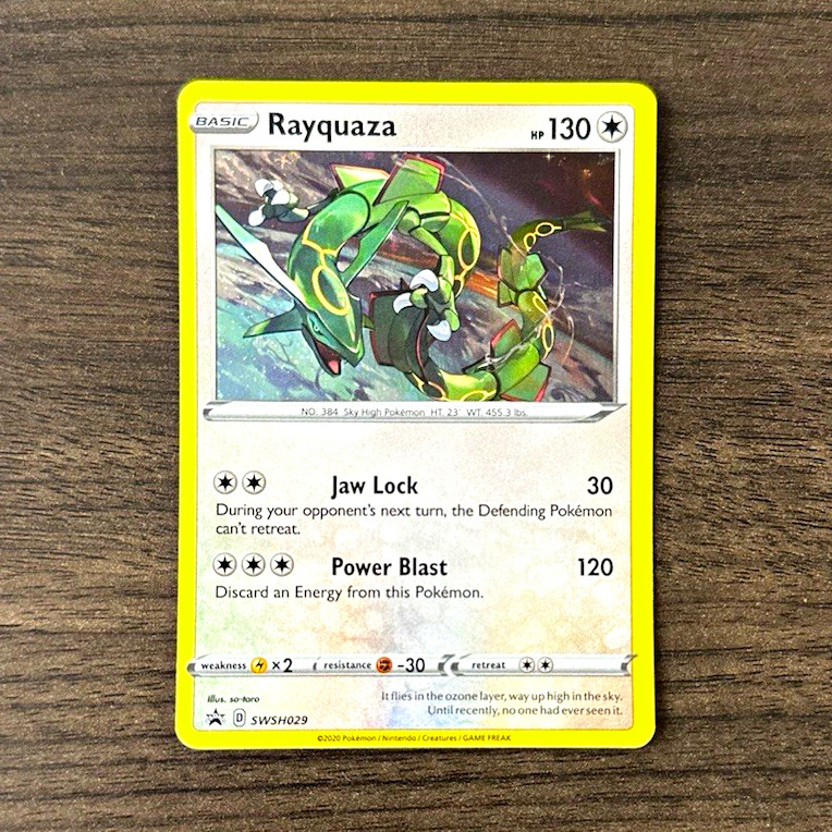 Pokemon TCG Crown Zenith Rayquaza Sword & Shield Promo SWSH029 Pokemon TCG Crown Zenith Rayquaza Sword & Shield Promo SWSH029