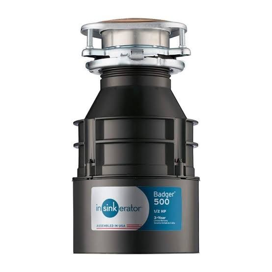 NEW InSinkErator Badger 500, 1/2 HP Continuous Feed Kitchen Garbage Disposal NEW InSinkErator Badger 500, 1/2 HP Continuous Feed Kitchen Garbage Disposal