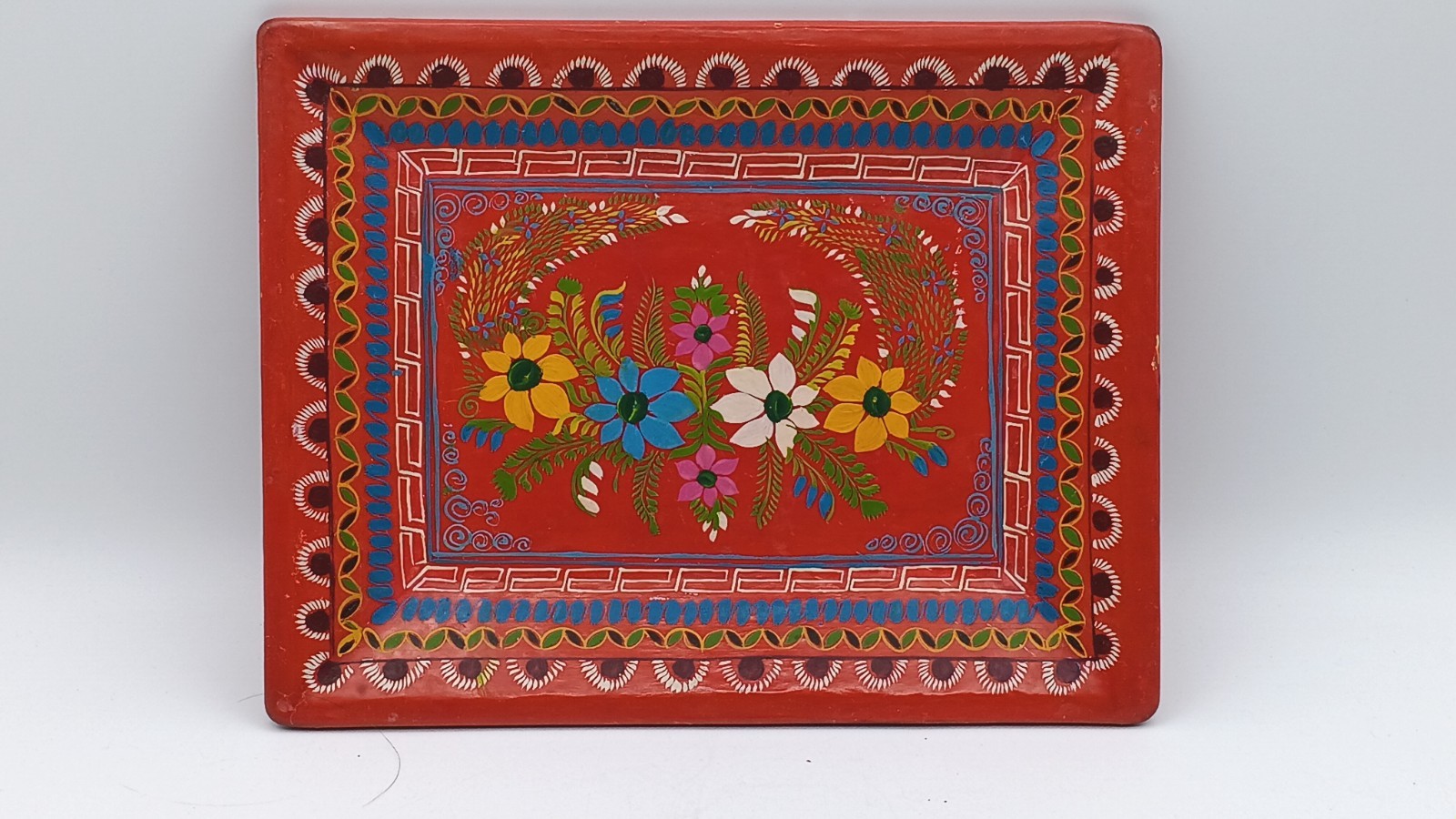 Scandinavian Wood Folk Art Hand Painting 7\