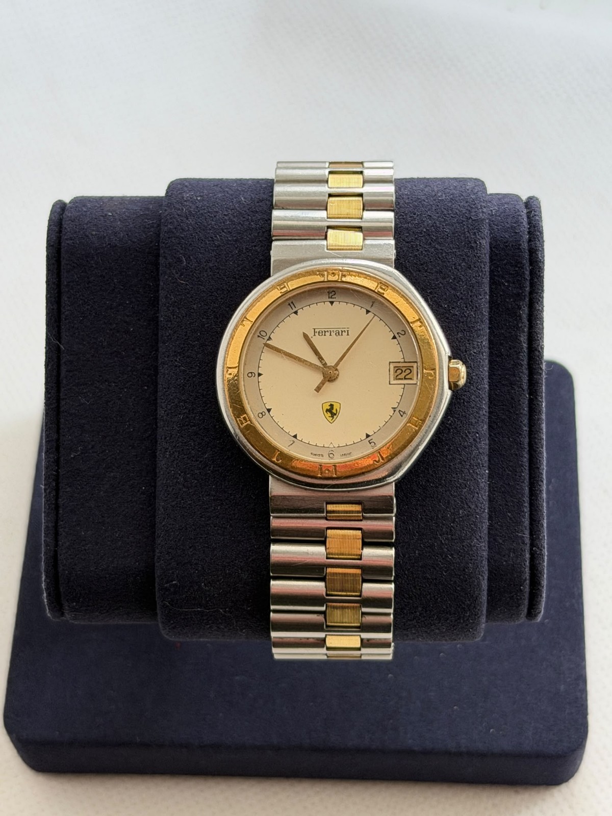Vintage 1980s Ferrari Formula Swiss Quartz Watch Two-ToneGold/Steel(Ref. 175536)