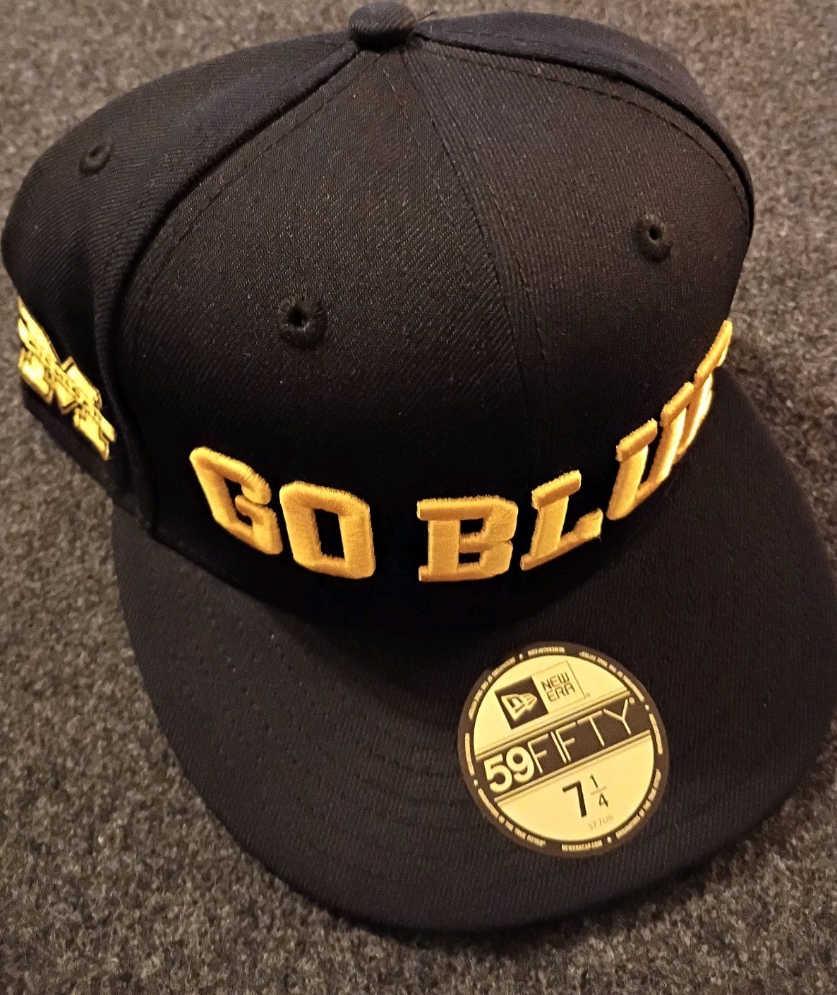 New Era Michigan Wolverines \'GO BLUE\' Navy 59Fifty Fitted Hat *Size: 7 1/4