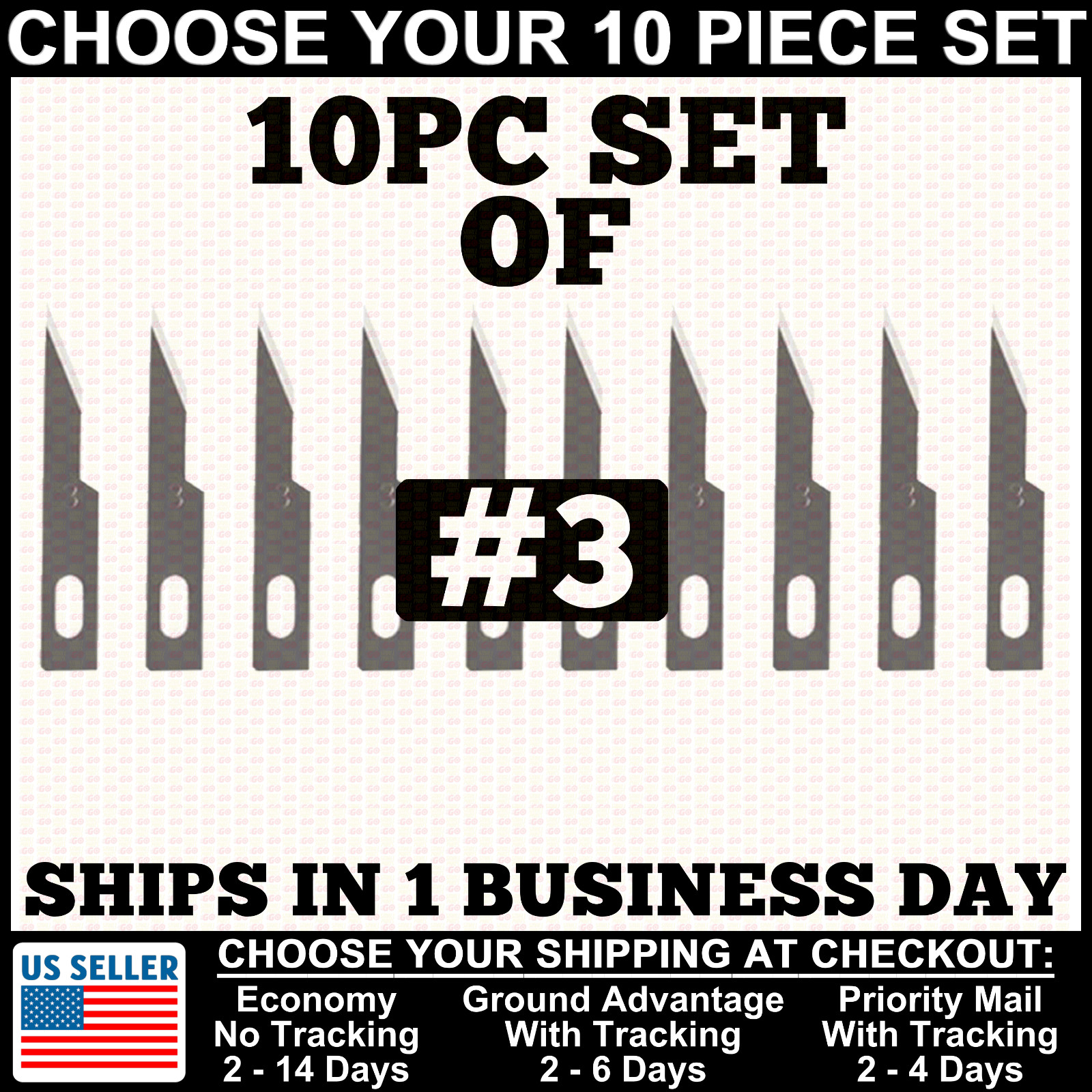 10PC Hobby Exacto Knife for X-Acto Blades Craft Tool #3 #4 #10 #11 #16 #17 #38