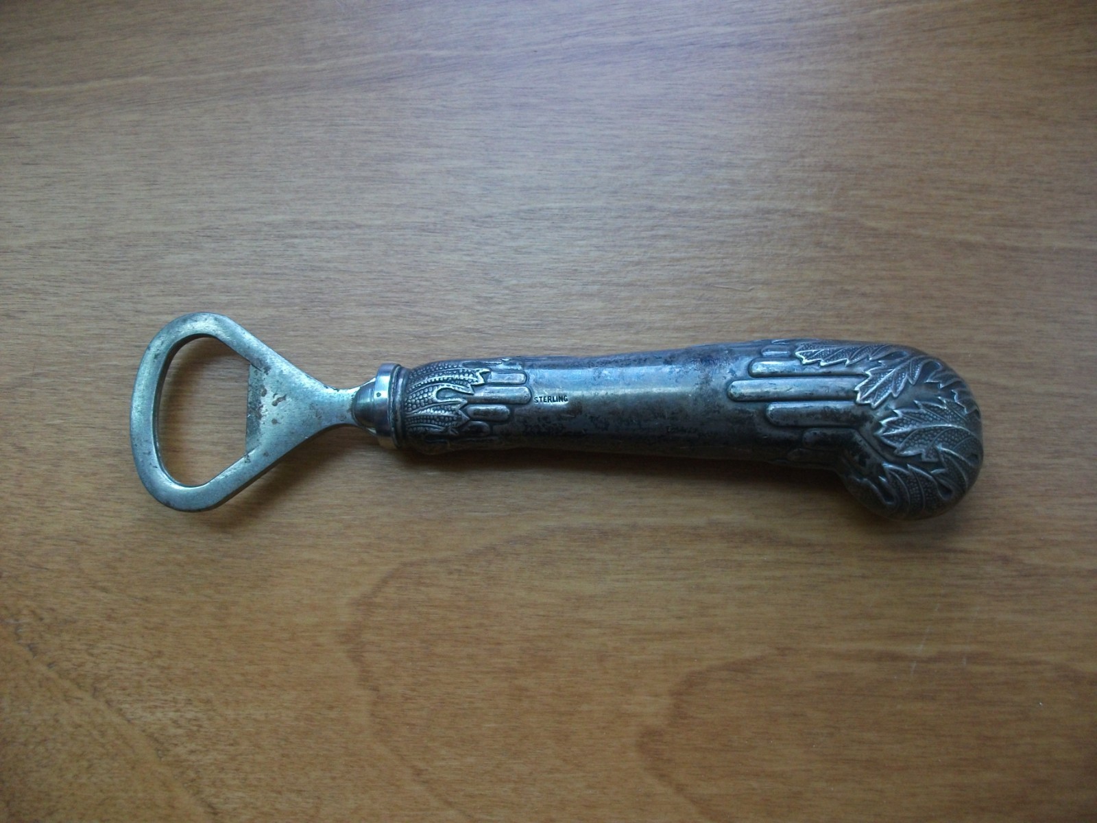 Vintage Sterling Silver Bottle Opener Art Deco Style