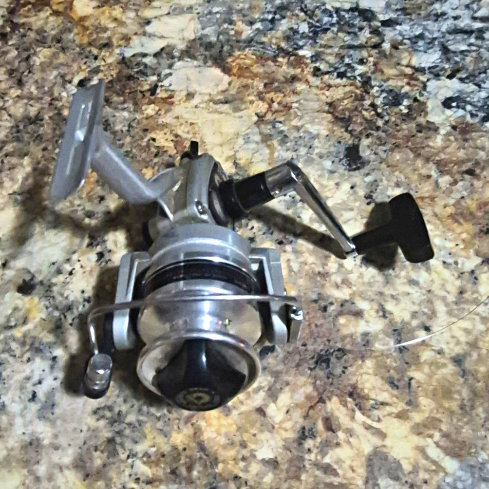 Daiwa 130X Vintage Silver/Black Open Face Spinning Fishing Reel
