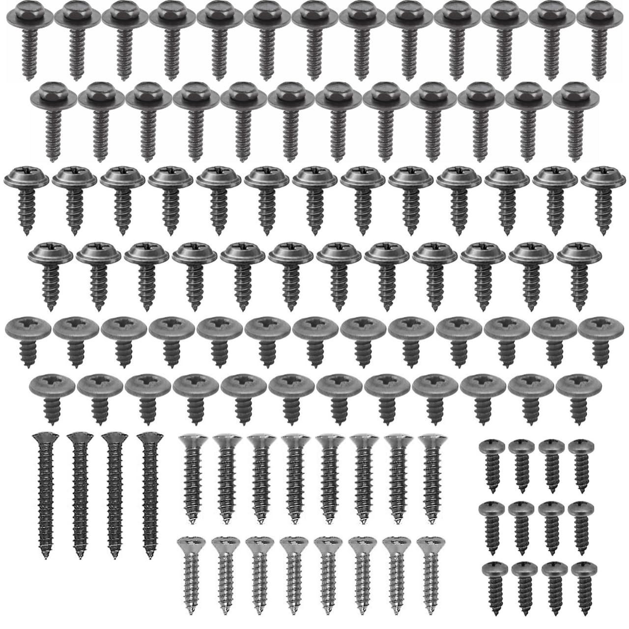 111-Piece Trim Screw Hardware Kit for GM, Chevrolet, Buick, Cadillac & More