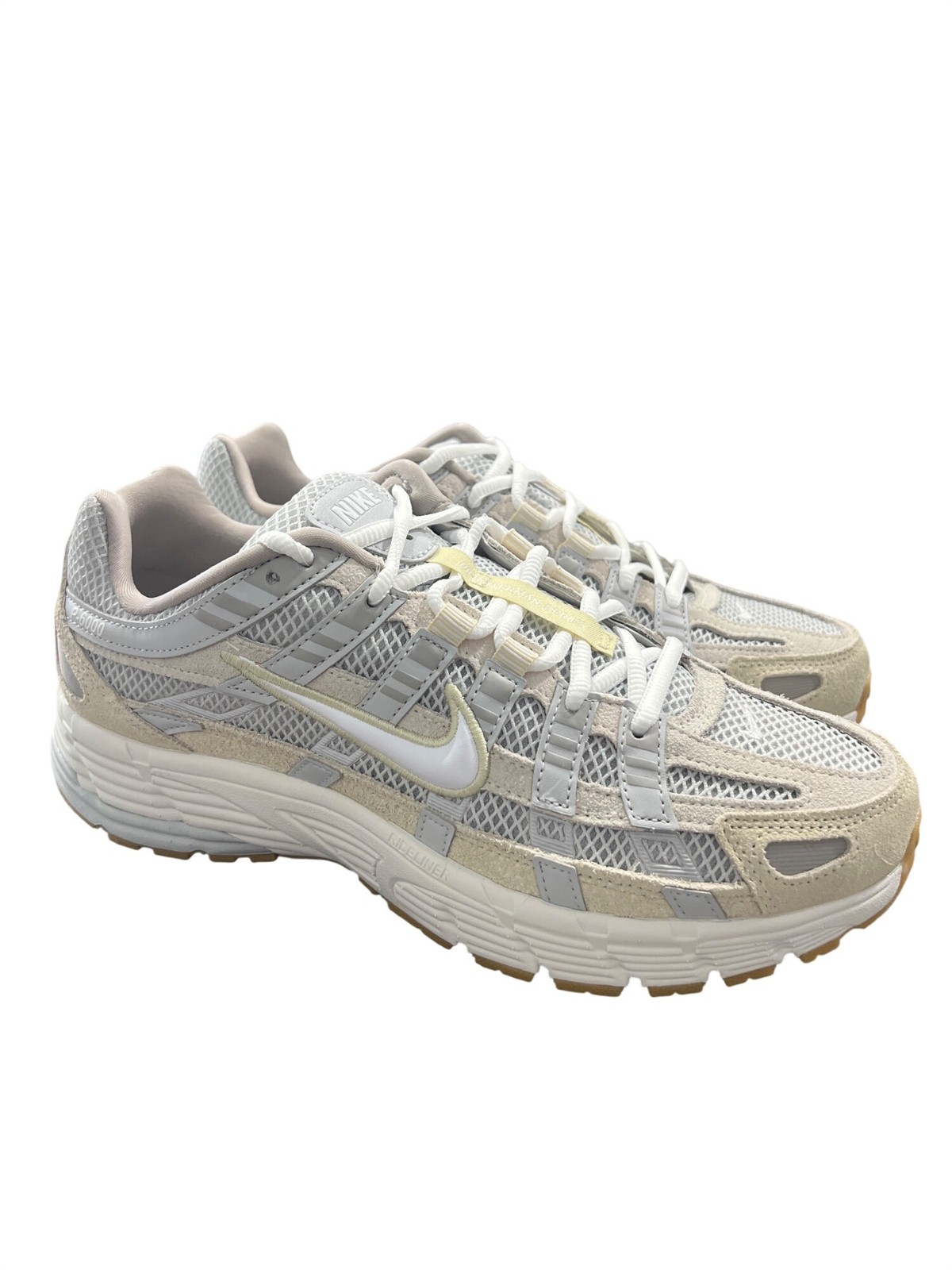 Nike P-6000 Sneakers Size 9.5 Photon Dust White Light Khaki Running Shoes NEW 