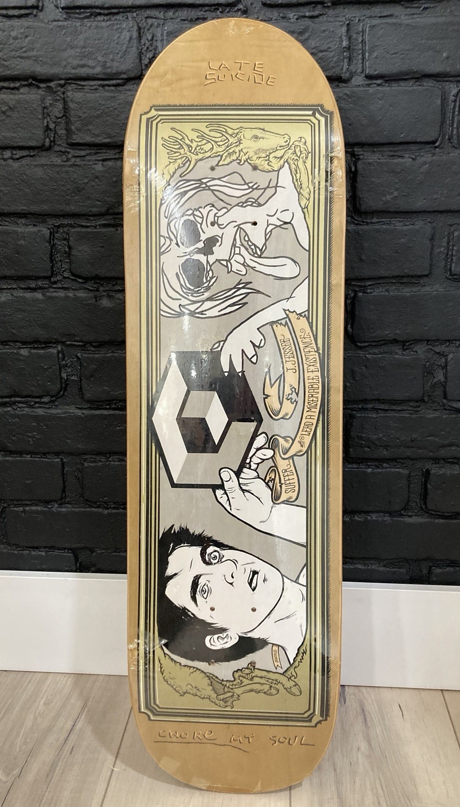 NOS Vintage 1994 CONSOLIDATED JASON JESSEE BAD DAY Todd Bratrud Skateboard Deck