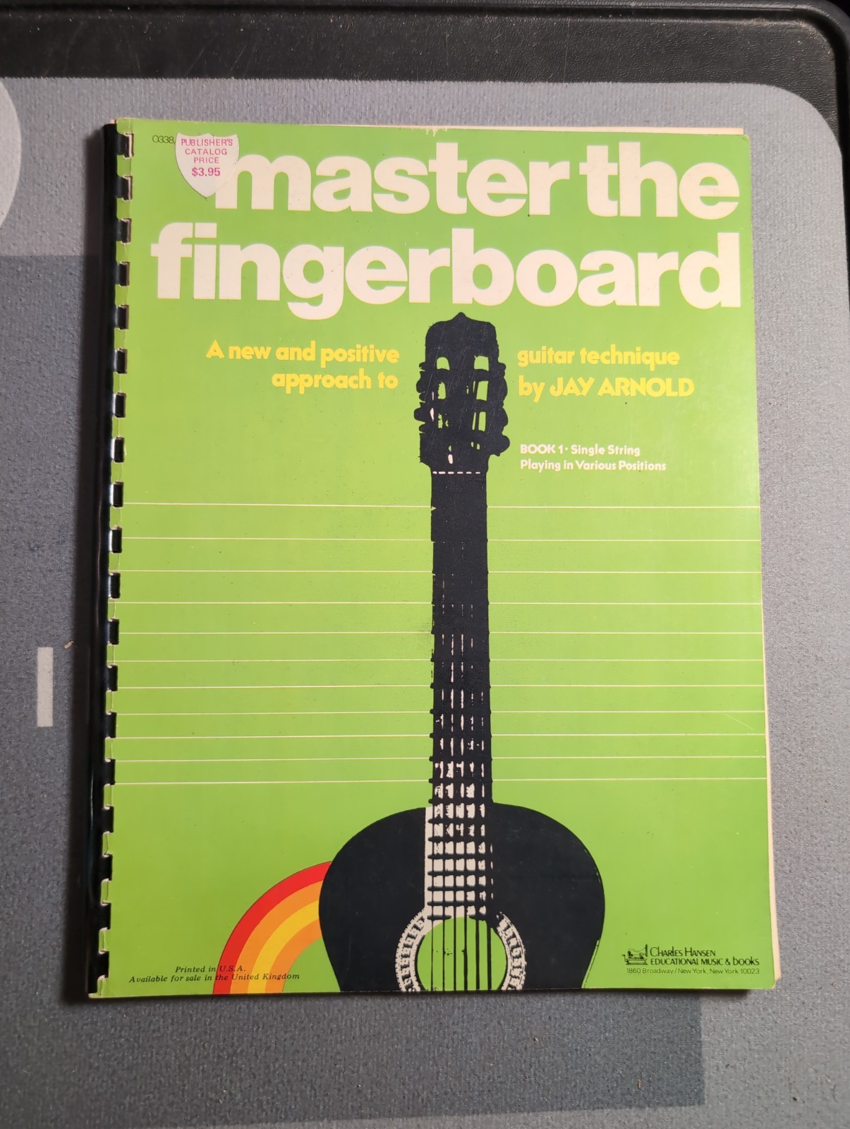 Vintage 1970s Master The Fingerboard Book 1 Jay Arnold Guitar Technique Method