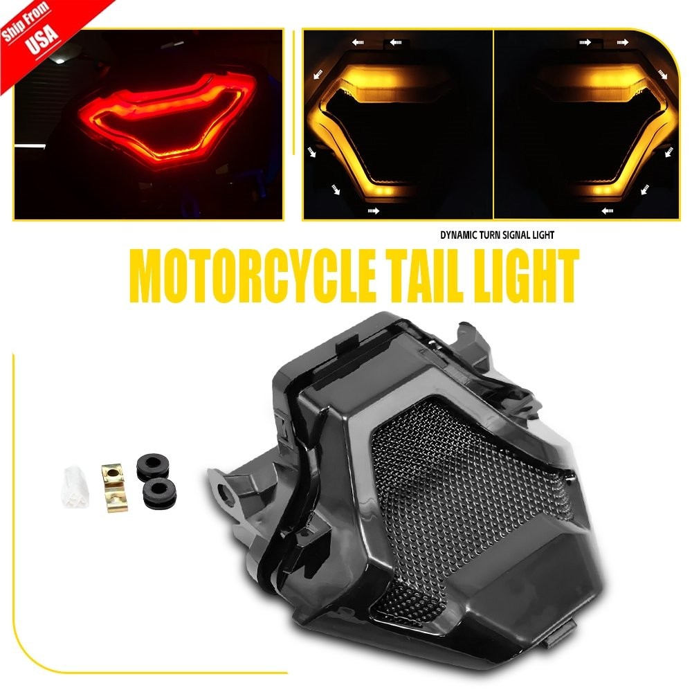 Integrated LED Tail Brake Light Turn Signal For YAMAHA YZF R3 MT-07 MT-03 MT25
