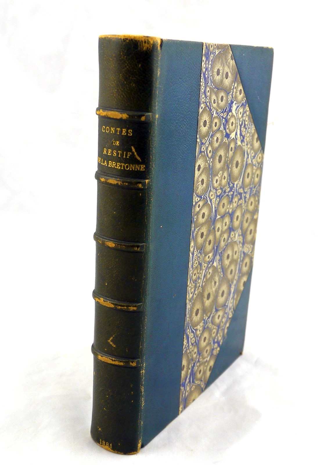 Contes de Restif De La Bretonne 1881 Quantin Paris French Language Book Leather