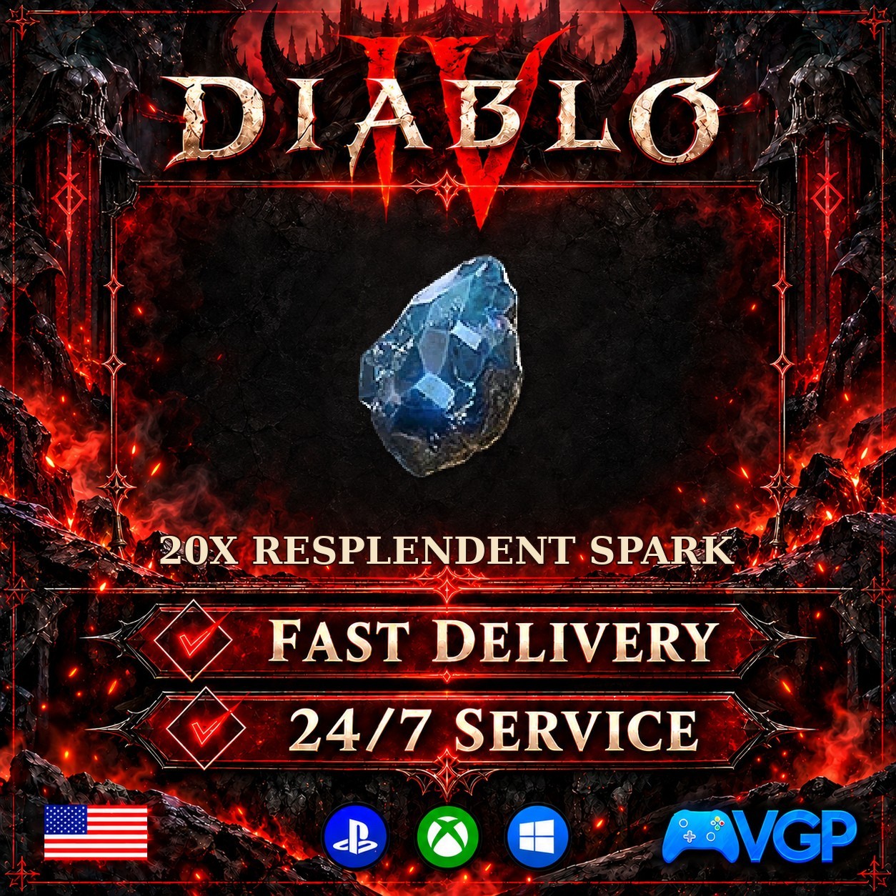 🔥Diablo 4 Season 15 GOLD & ITEMS🔥Sparks Keys Runes Gems Runewords | PC PS Xbox
