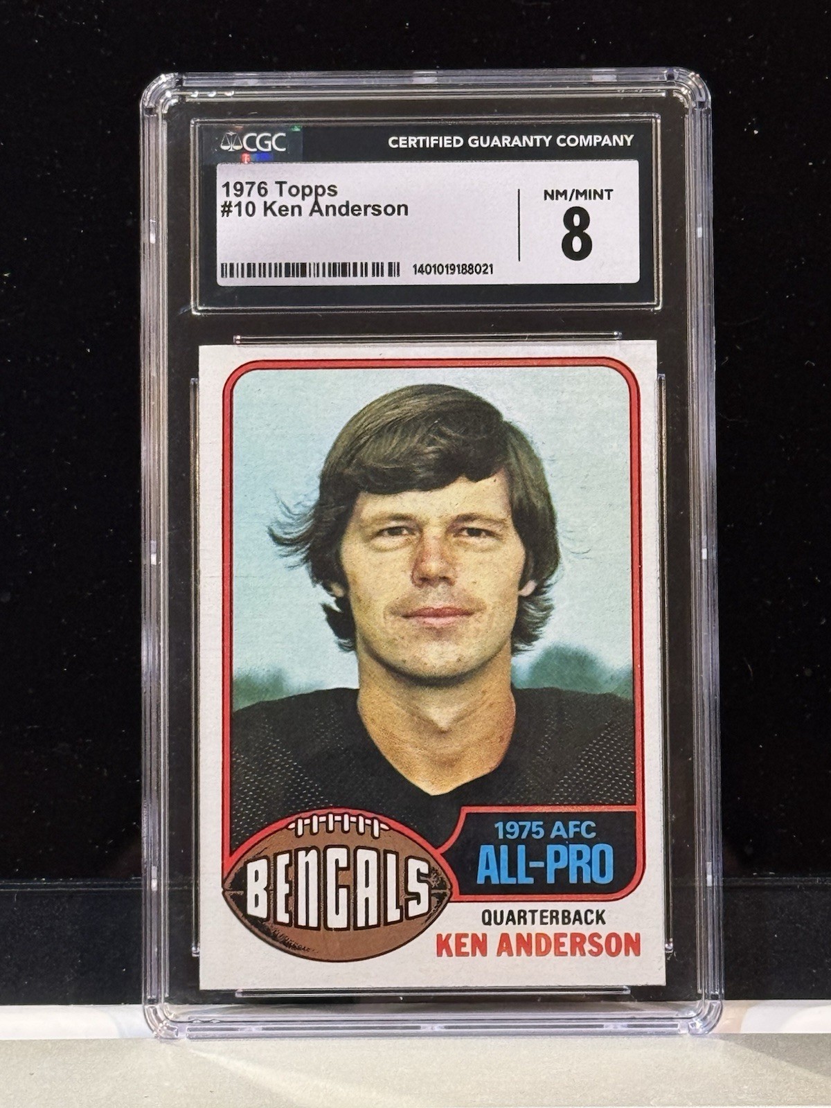 1976 Topps #10 Ken Anderson CGC 8 NM-MINT