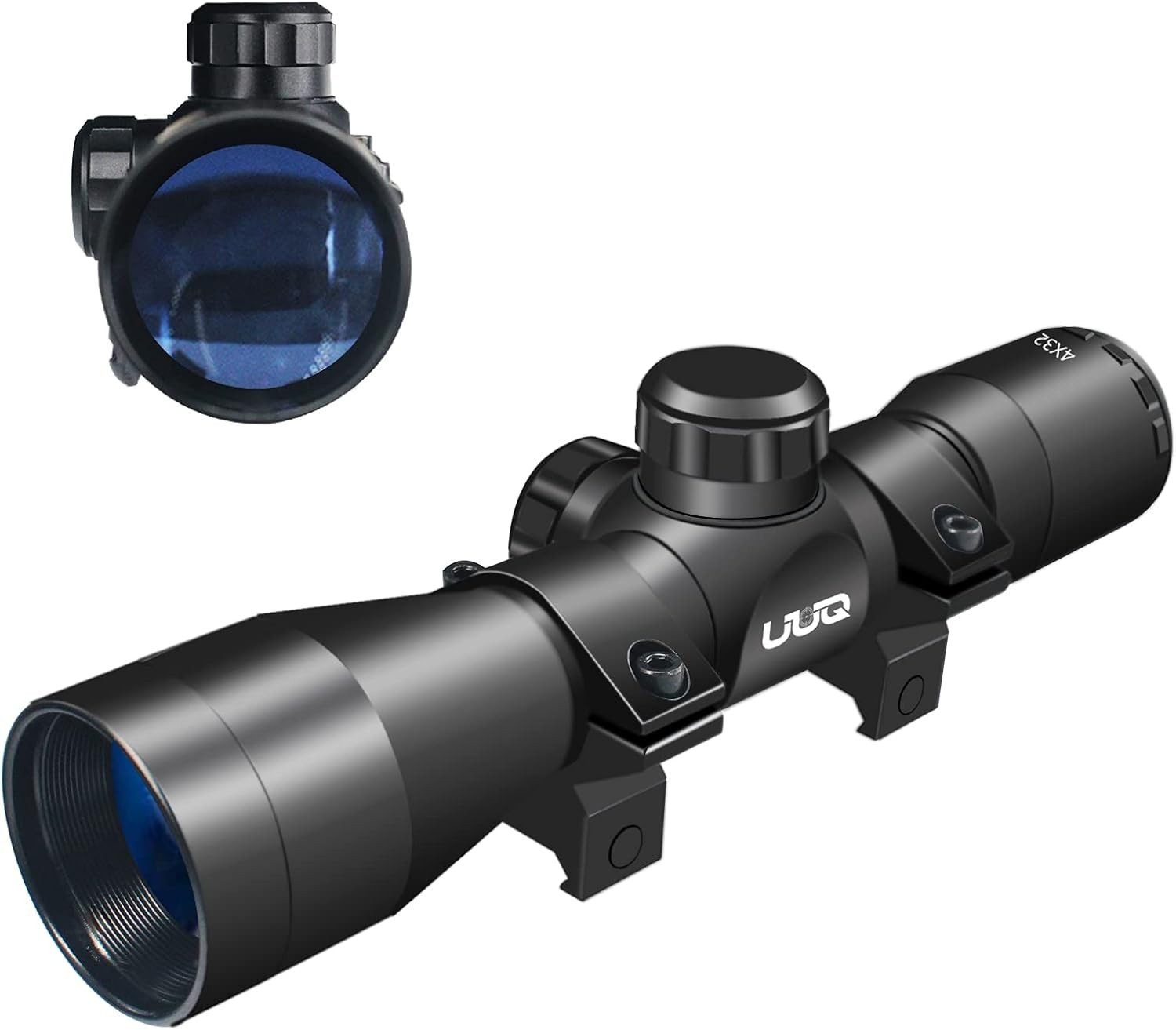 UUQ Tactical 4X32 Compact .223 .308 Scope Rangefinder Reticle/w 20mm Black UUQ Tactical 4X32 Compact .223 .308 Scope Rangefinder Reticle/w 20mm Black