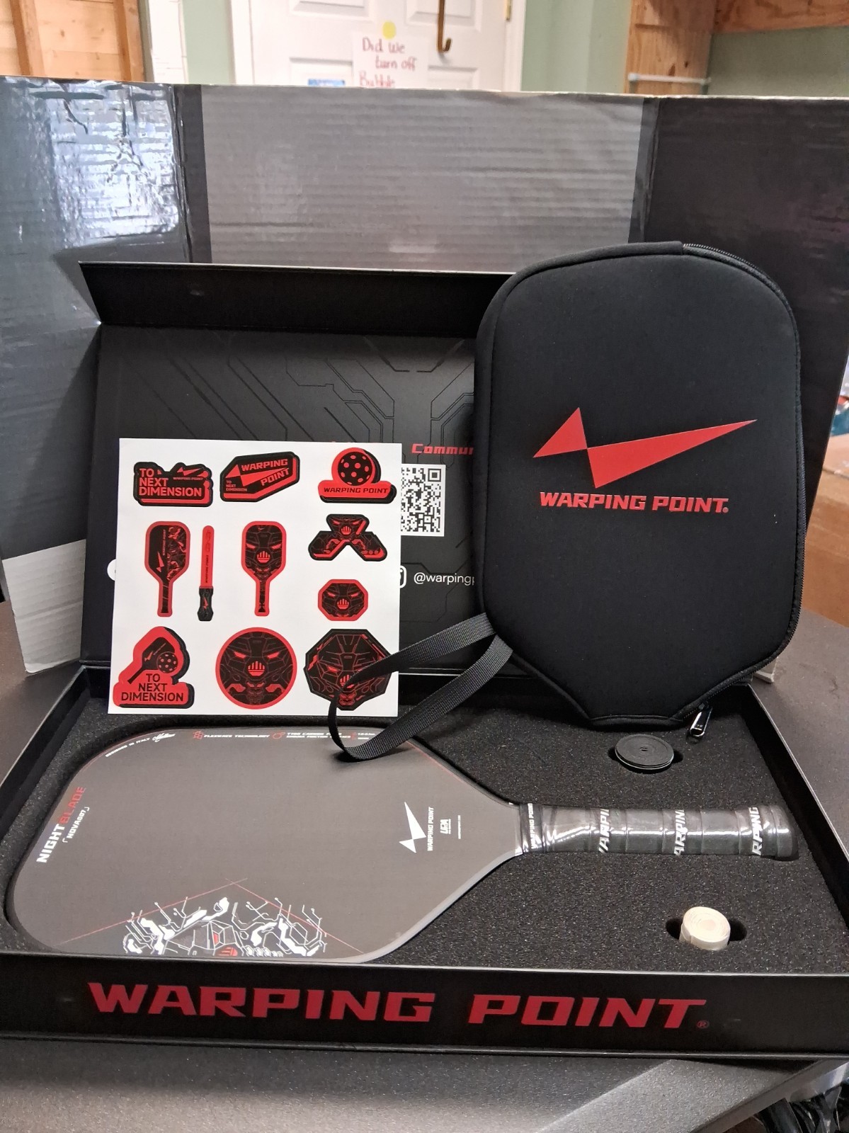 Warping Point NightBlade 14mm Pickleball Paddle Carbon Fiber USAPA New in Box