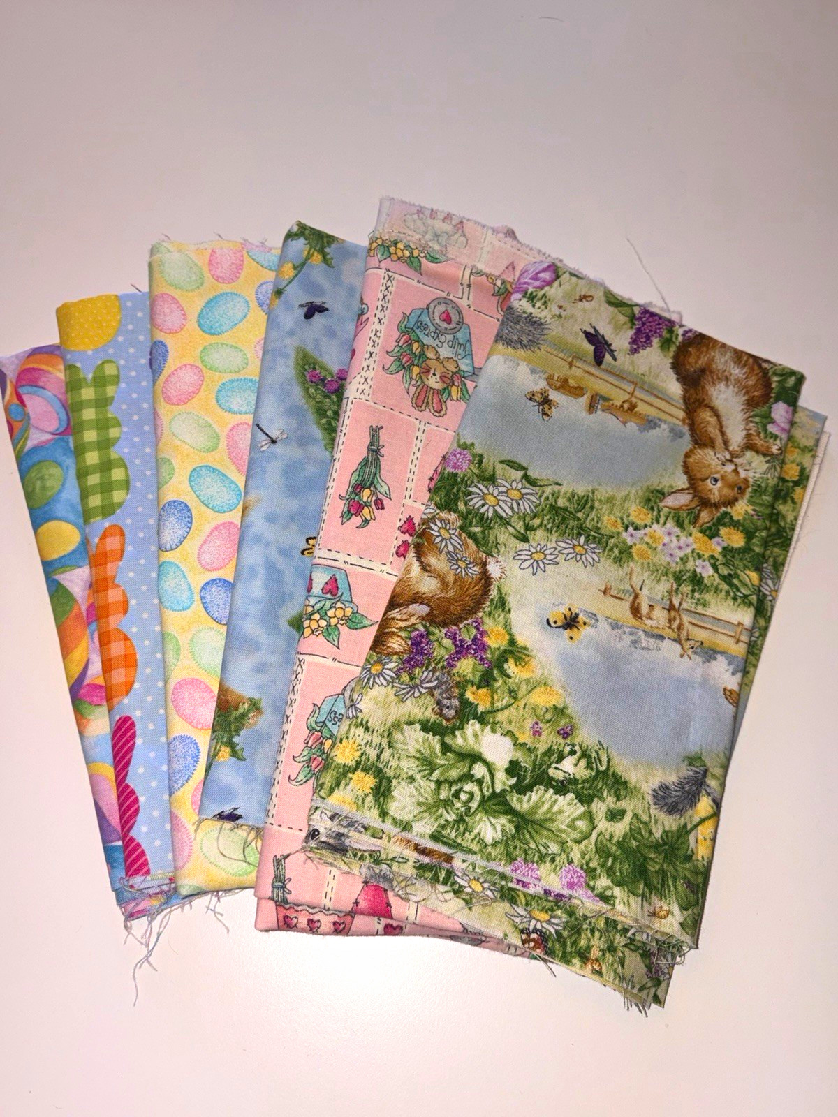 Vintage & OOP Easter Fabric Bundle – 6 Half Yard Cuts – 3 Yards Total Vintage & OOP Easter Fabric Bundle – 6 Half Yard Cuts – 3 Yards Total