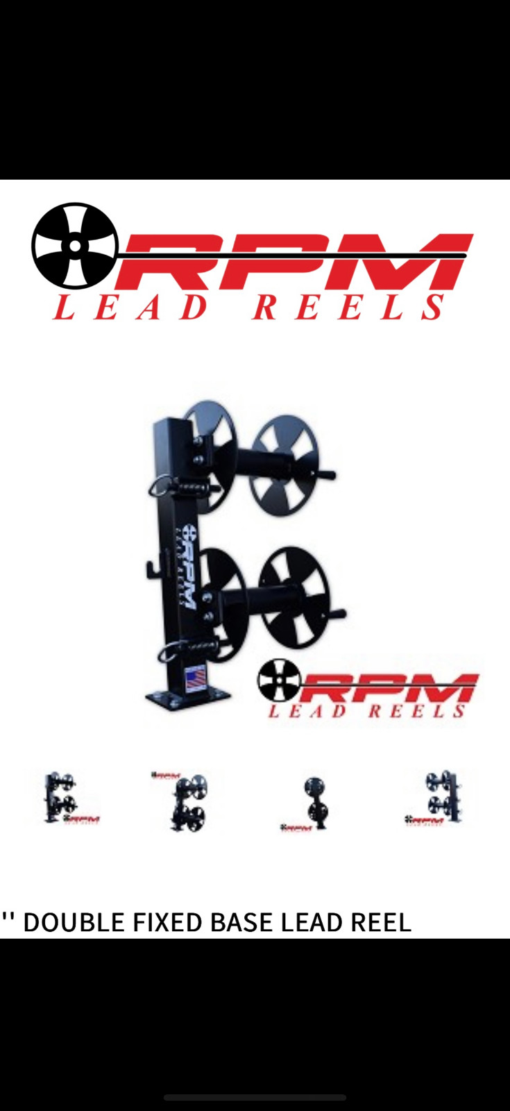10” double fixed base welding lead reel