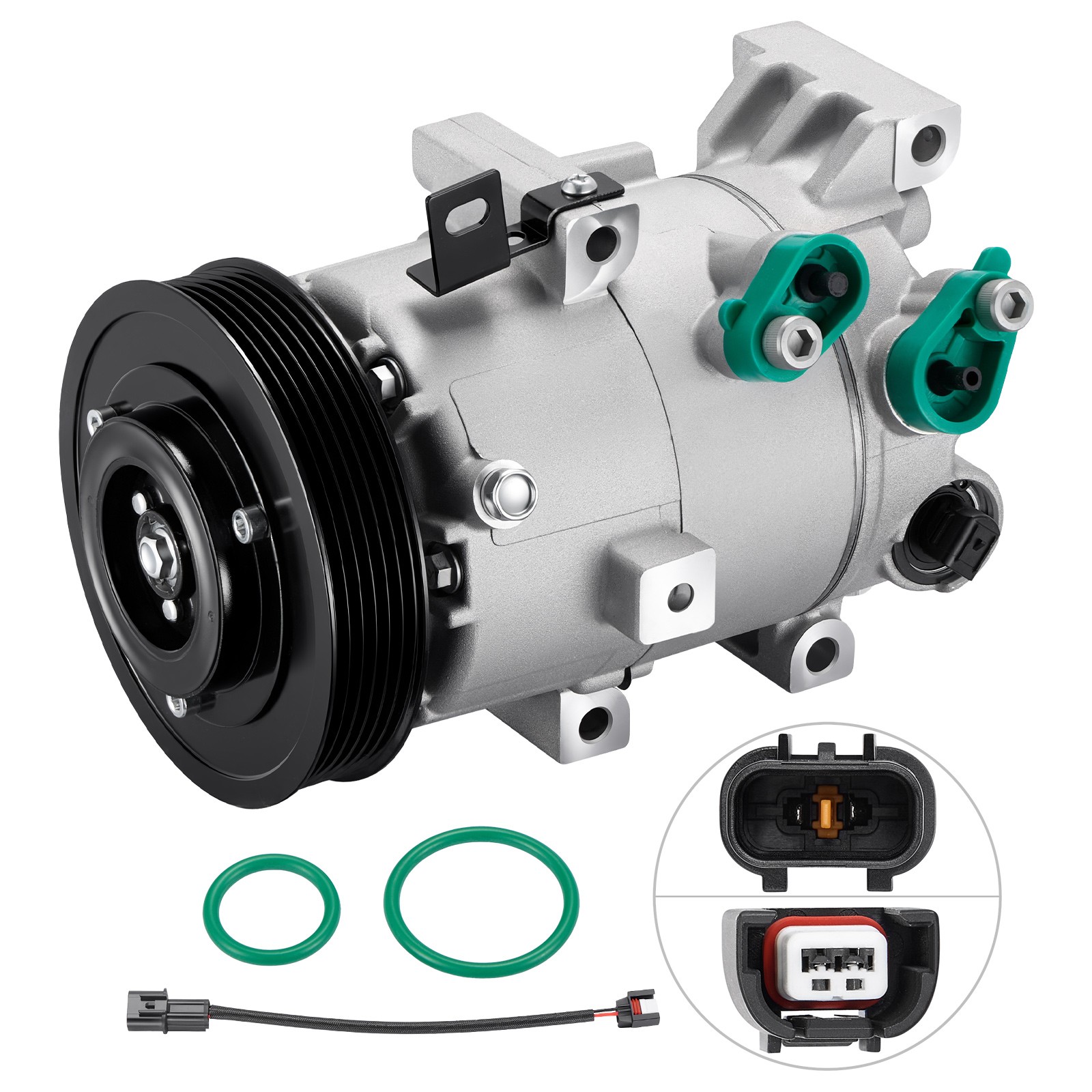 Fits 2014-2019 Kia Soul 1.6L 2014-18 Forte5 1.6L A/C Compressor with Clutch