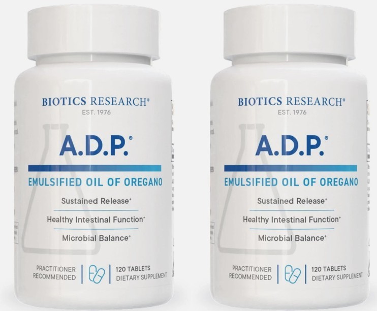 Biotics Research ADP Emulsified Oil of Oregano 2-Pack (2x120 Tablets) Biotics Research ADP Emulsified Oil of Oregano 2-Pack (2x120 Tablets)