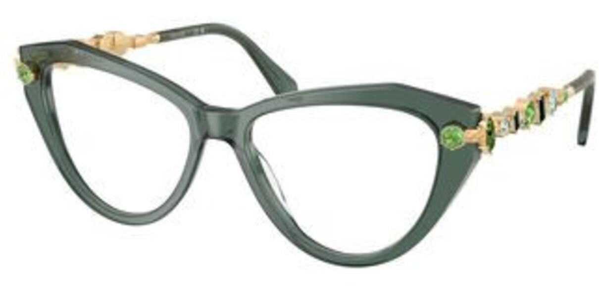 Swarovski SK 2047 Transparent Green / Demo Lens 1043 Size 53 Eyeglasses